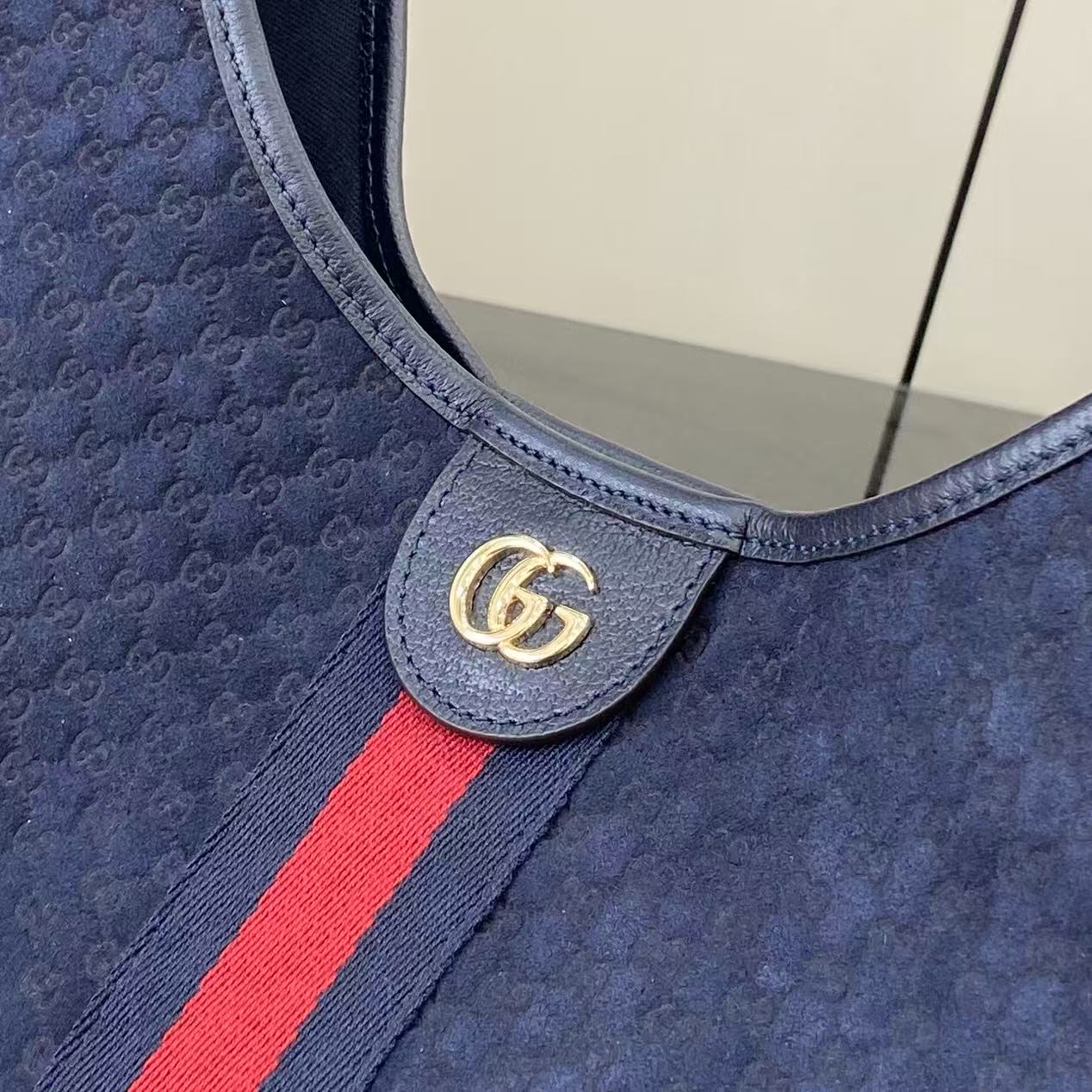 Bagsaaa Gvc*1 Giglio large tote bag 853971 dark blue - 42 (60)cm