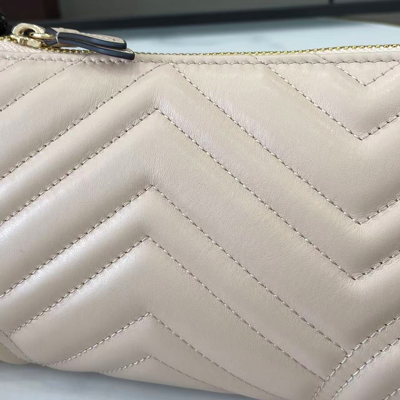 Bagsaaa Gvc*1 GG Marmont small shoulder bag 847589 light pink - 20cm