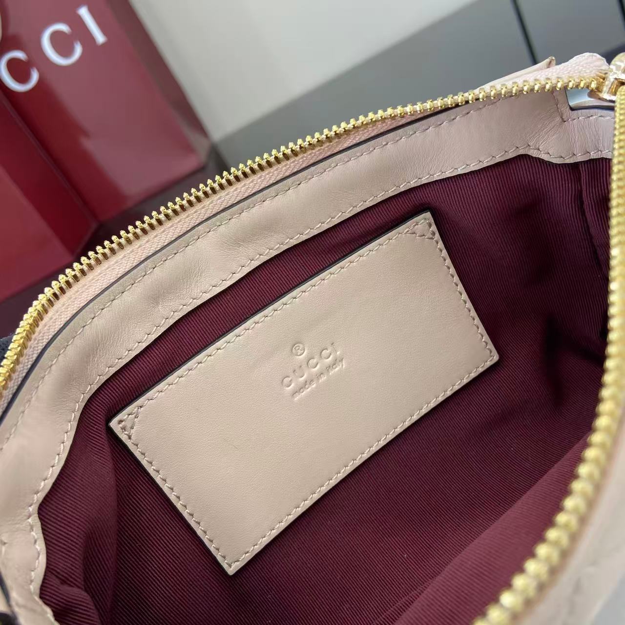 Bagsaaa Gvc*1 GG Marmont small shoulder bag 847589 light pink - 20cm