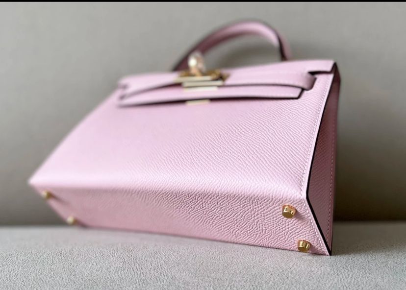 Bagsaaa H**me5 Mini Kelly 19cm Powder Pink
