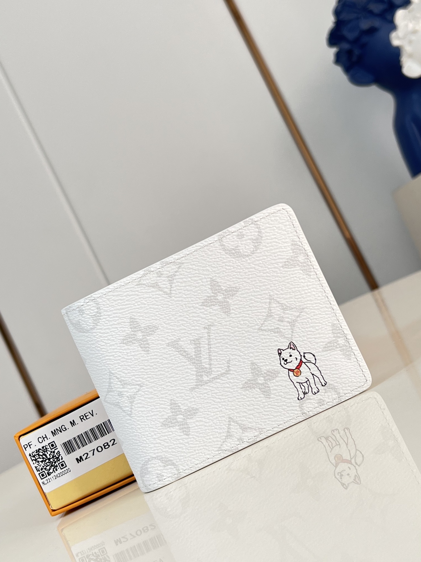 Bagsaaa LV Multiple Wallet M27082 White - 11.5cm