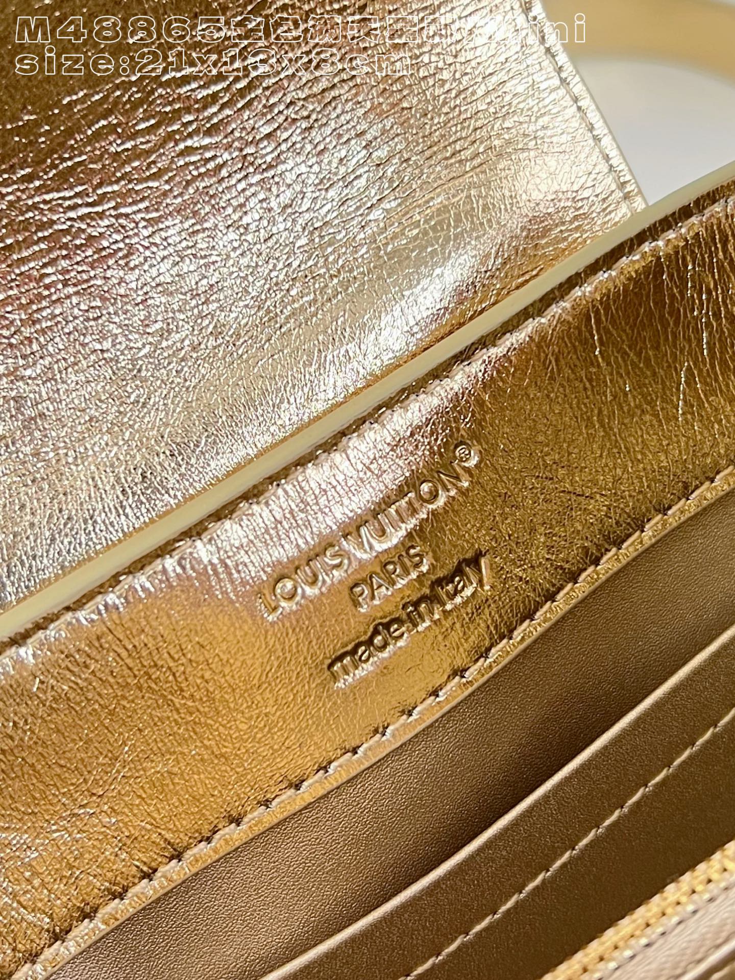 Bagsaaa L0vis Vvtt0n Capucines Mini handbag in metallic gold - 21cm