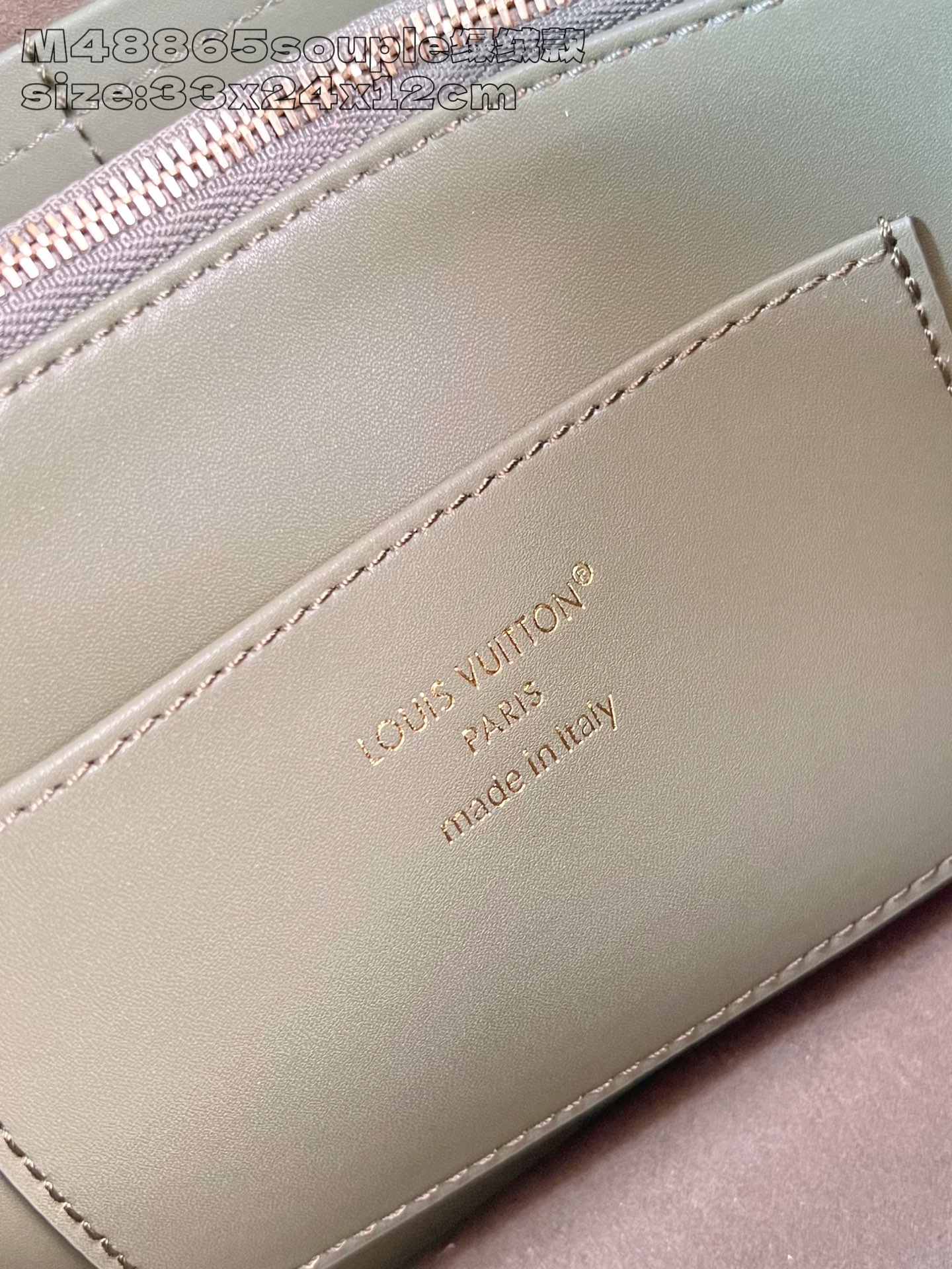 Bagsaaa LV Capucines MM Souple bag in dark khaki suede - 33cm