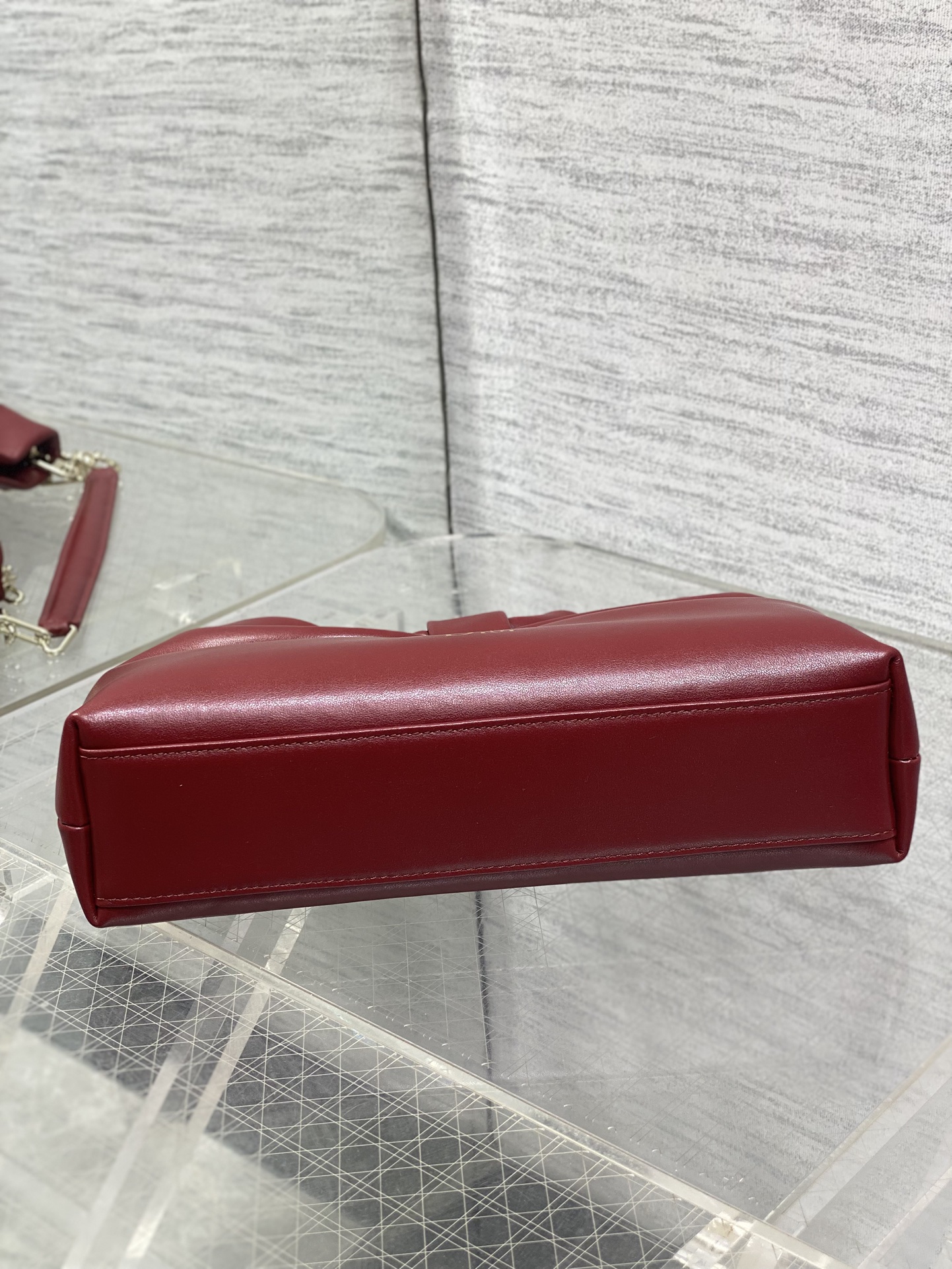 Bagsaaa Small D10r Bow Bag Red Lambskin - 26cm