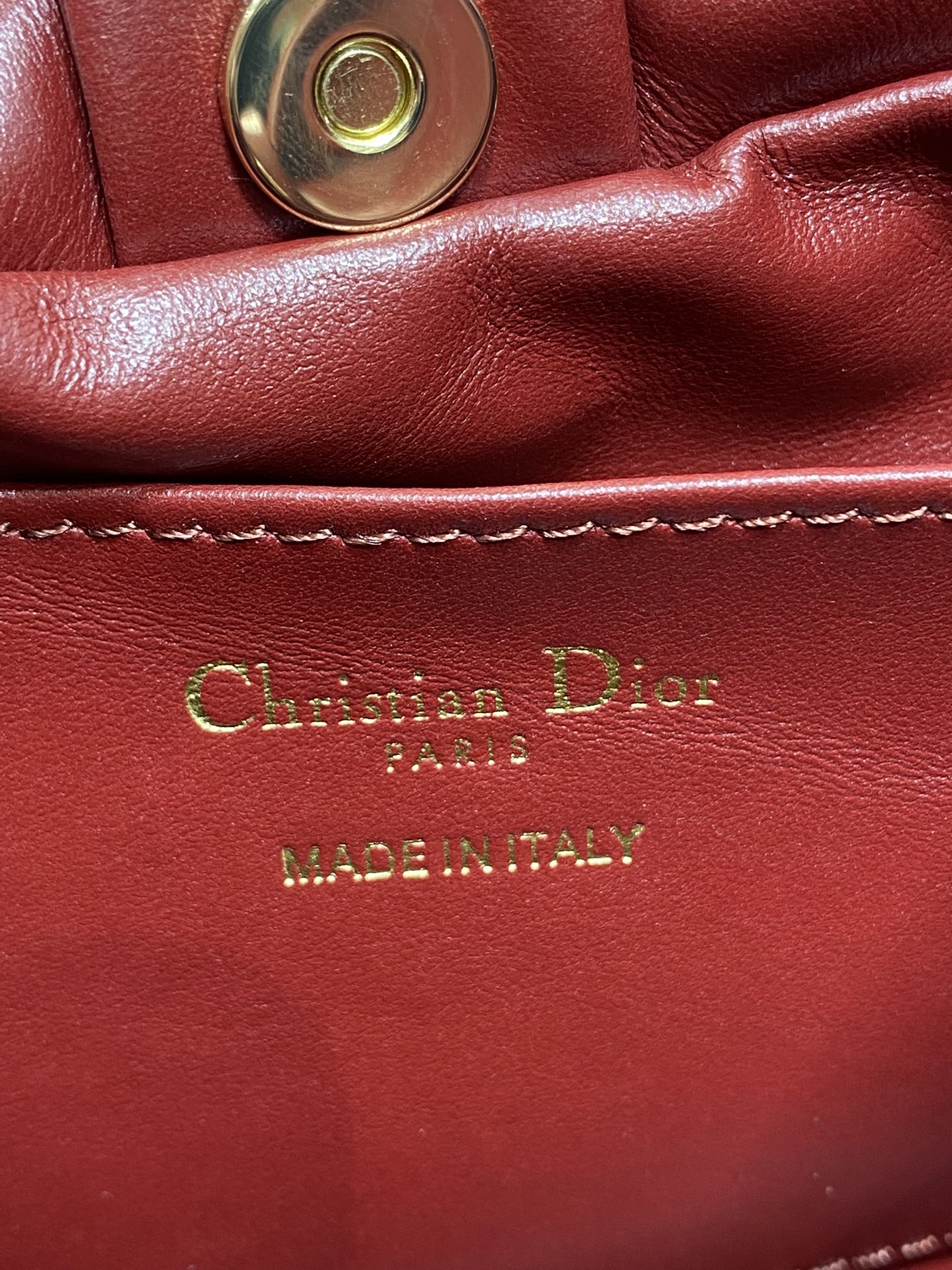 Bagsaaa Small D10r Bow Bag Red Lambskin - 26cm