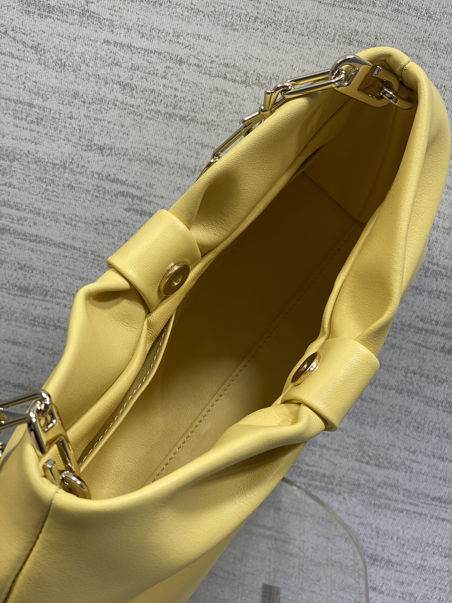 Bagsaaa Small D10r Bow Bag Yellow Lambskin - 26cm