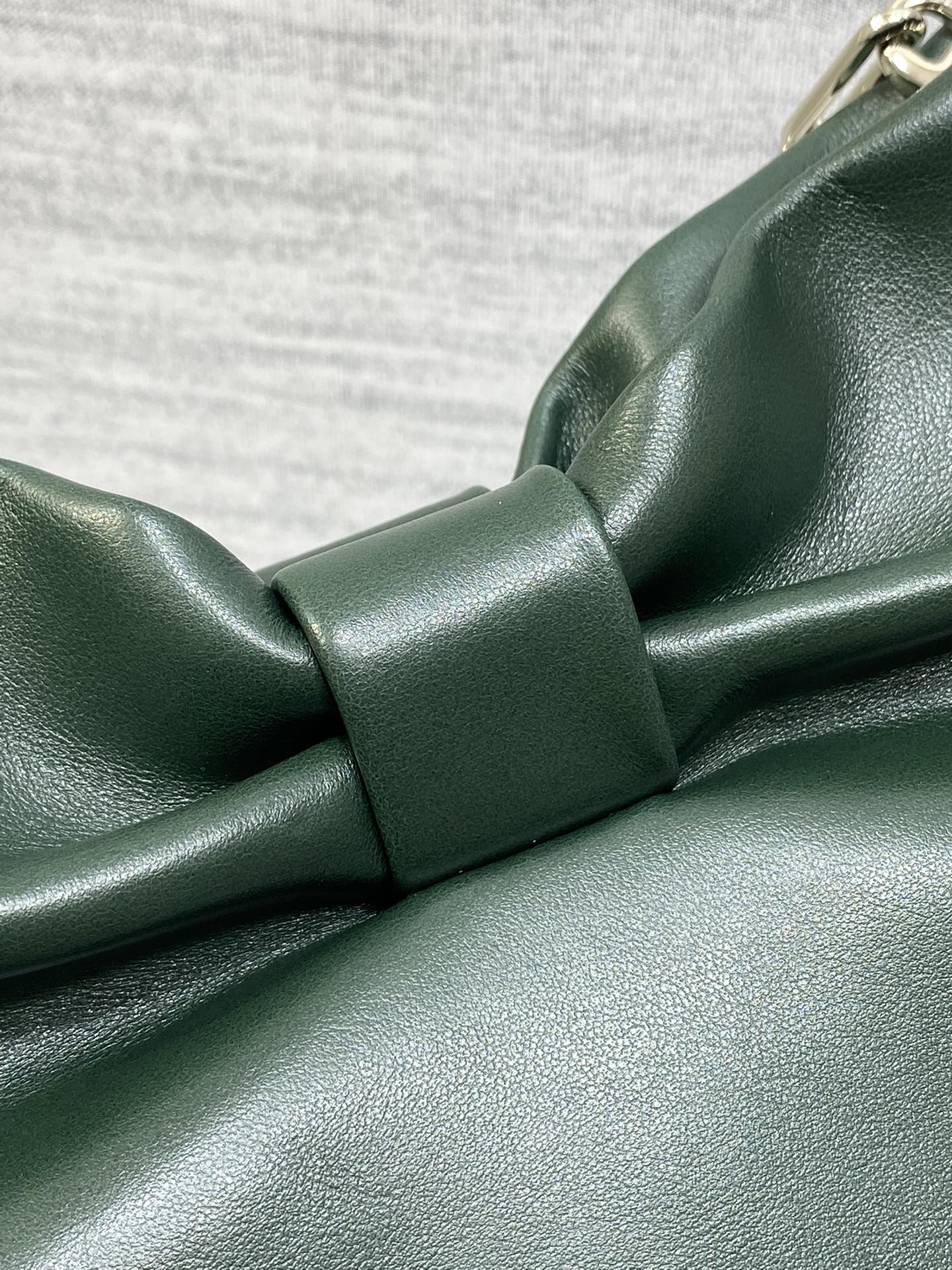 Bagsaaa Small D10r Bow Bag Dark Green Lambskin - 26cm