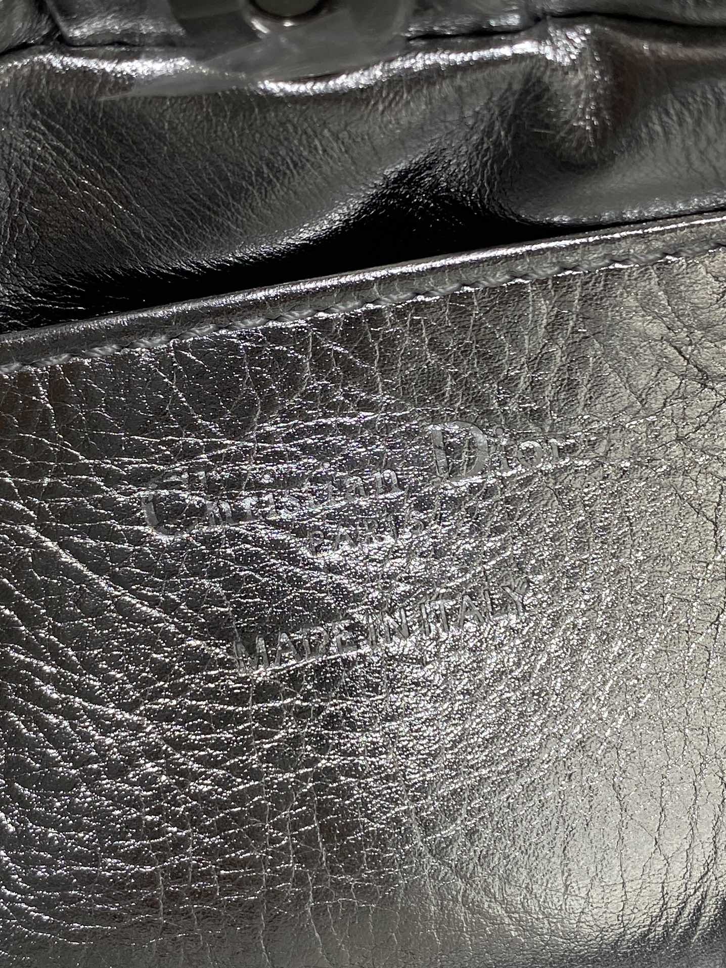 Bagsaaa Small D10r Bow Bag Silver Lambskin - 26cm