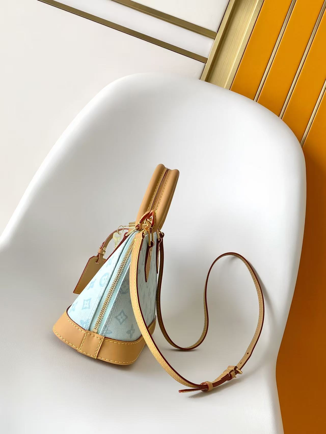 Bagsaaa LV Alma BB Other Monogram Canvas light blue - 23.5cm