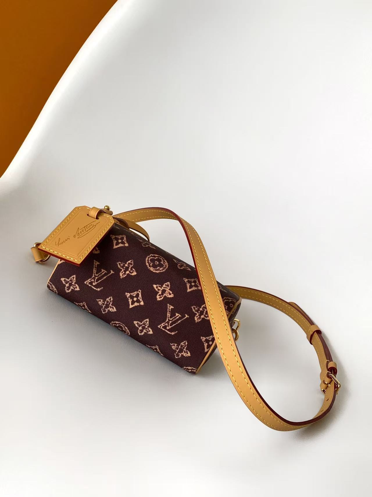Bagsaaa LV Nano Speedy Other Monogram Canvas dark brown - 16cm