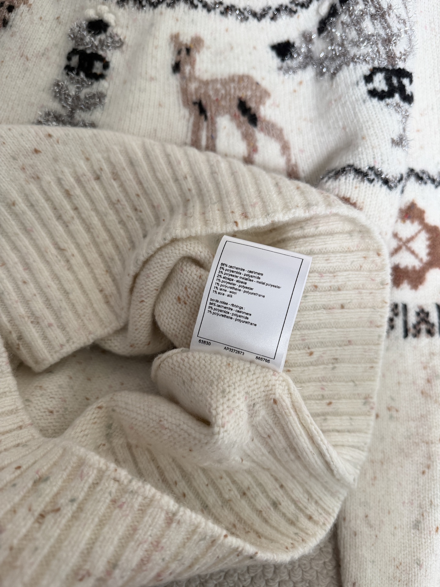 Bagsaaa Ch**el Pullover white and multicolor P79701