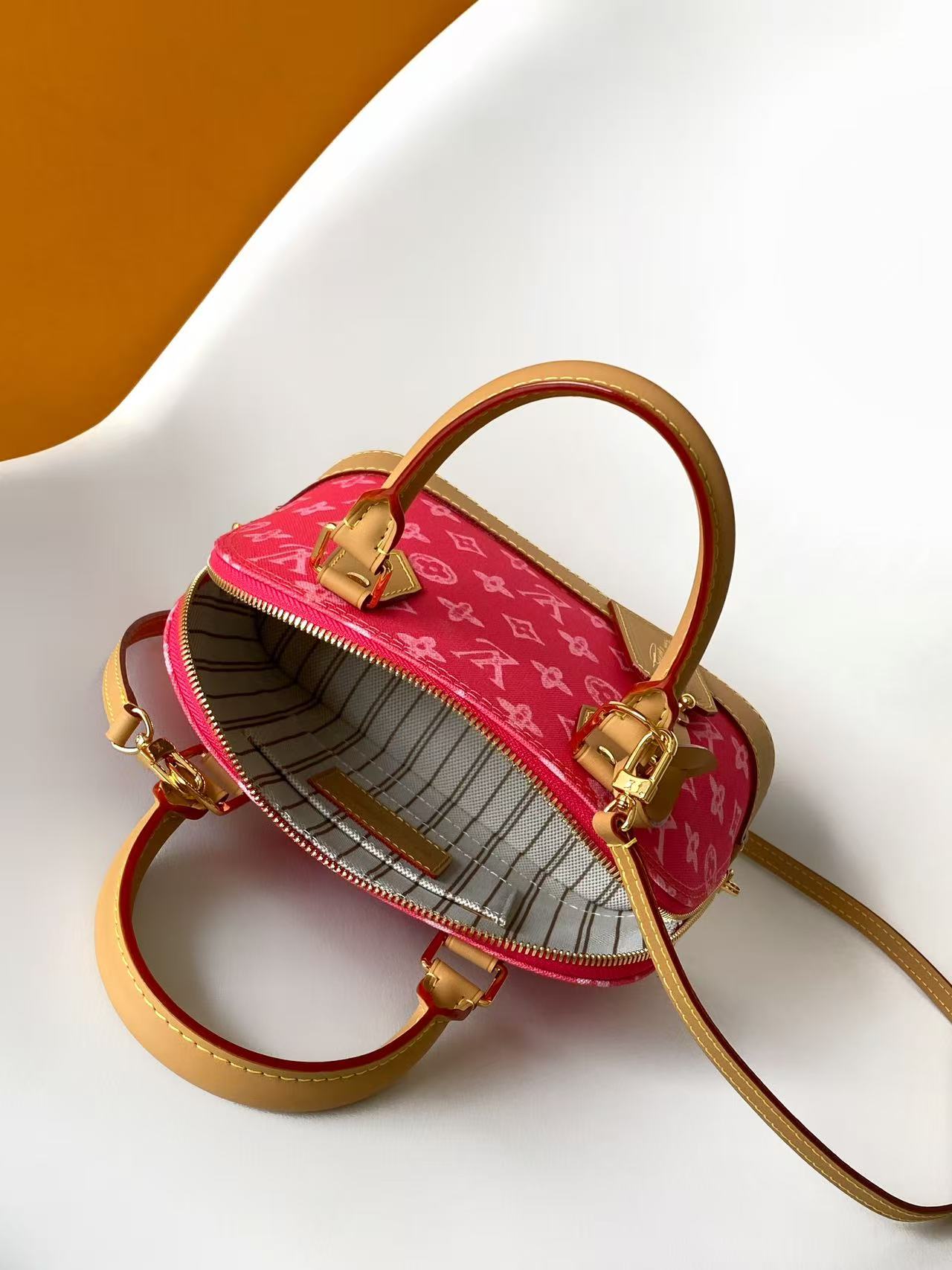 Bagsaaa LV M28272 Alma BB Monogram Origine Rose Ruban - 23.5cm