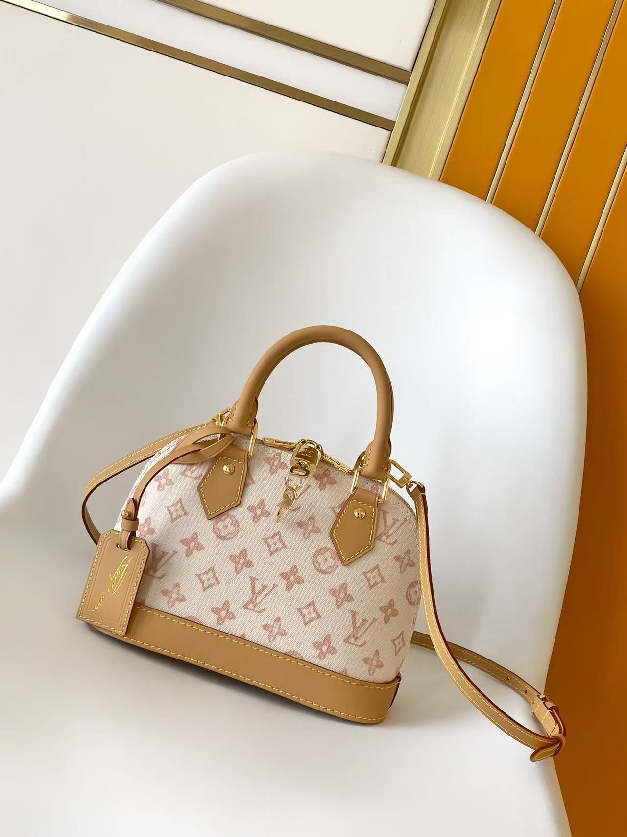 Bagsaaa LV M27525 Alma BB Monogram Origine Lin - 23.5cm