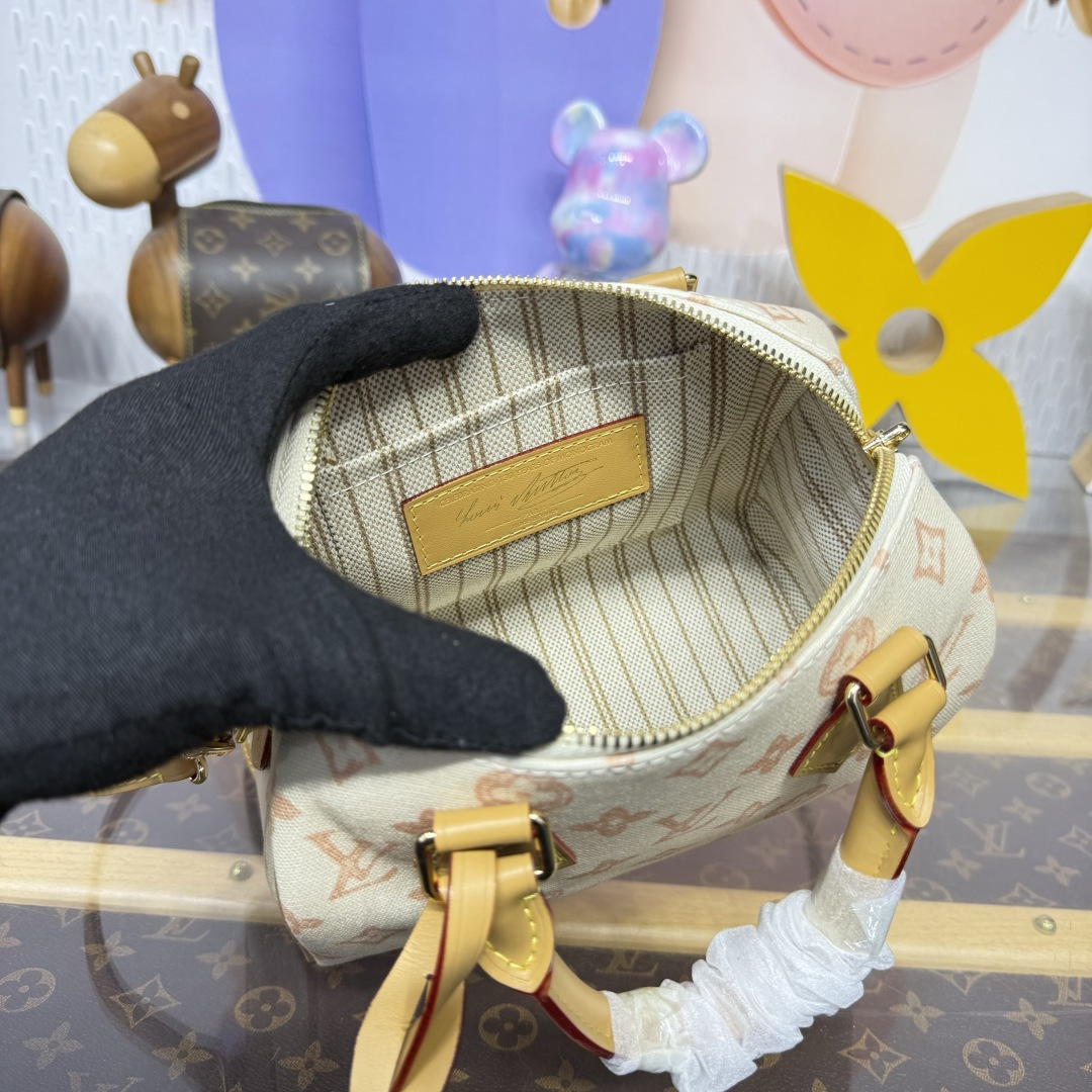 Bagsaaa LV M27951 Speedy Bandoulière 20 Monogram Origine Lin - 20.5cm