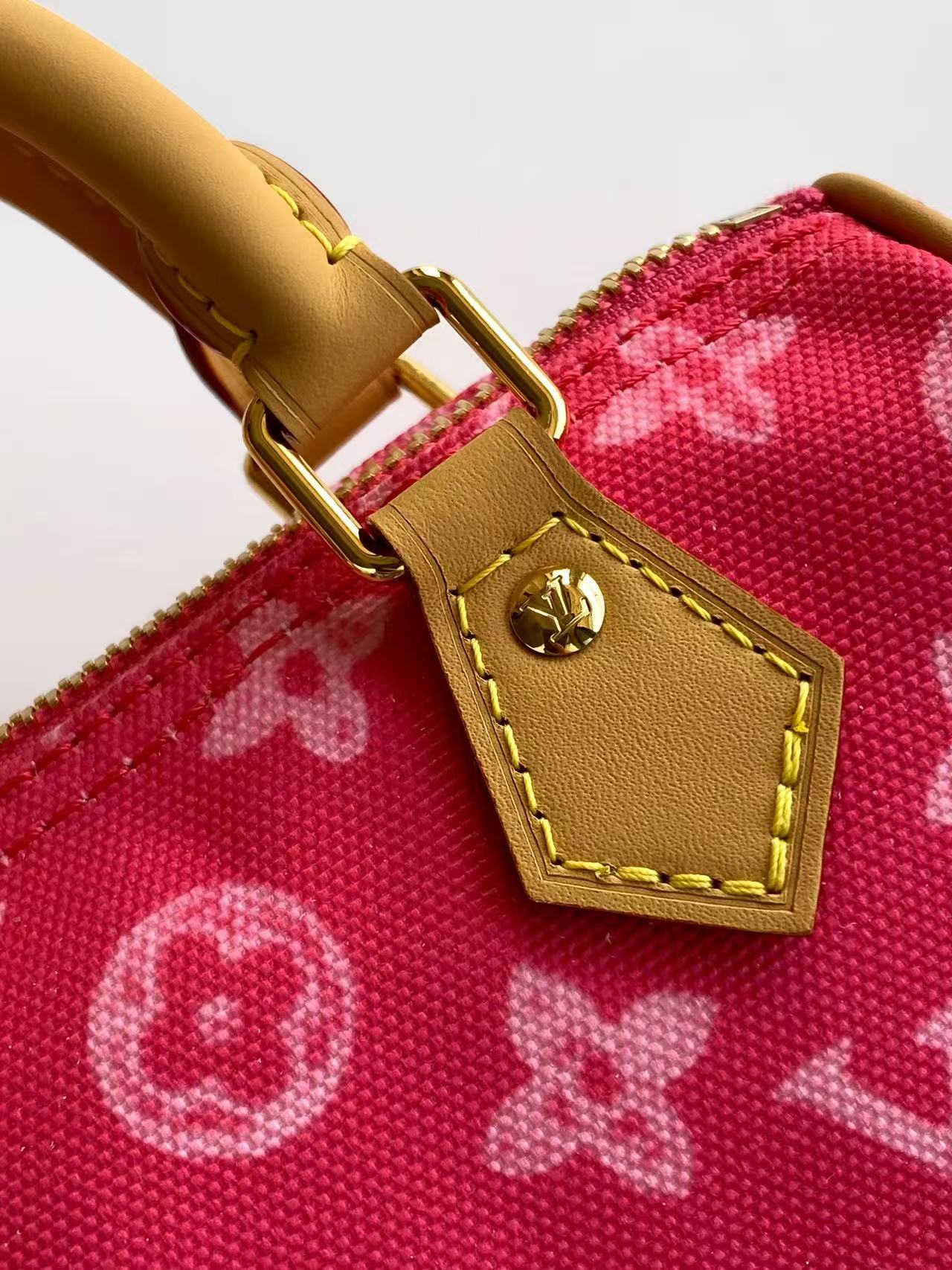 Bagsaaa LV M28322 Nano Speedy Monogram Origine Rose Ruban - 16cm