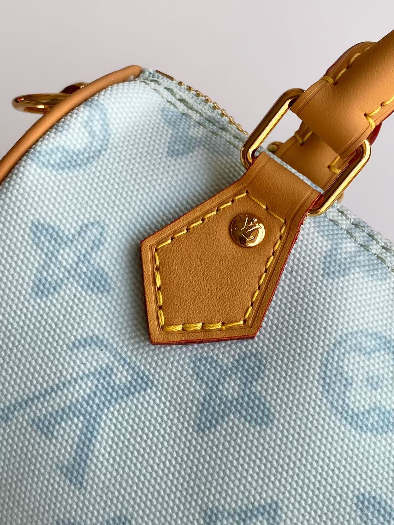 Bagsaaa LV M28323 Nano Speedy Monogram Origine Bleu Courrier - 16cm