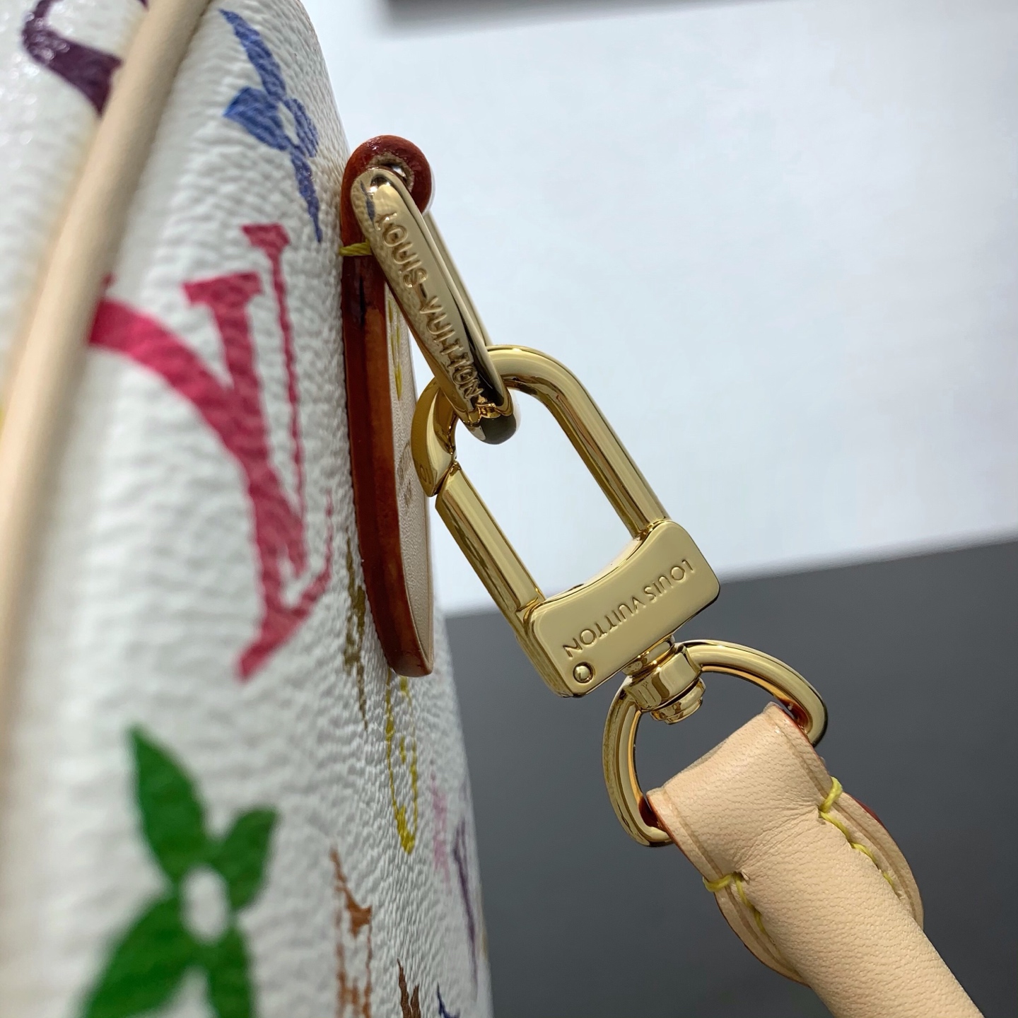 Bagsaaa M27789 LV x TM Speedy Soft 30 Multicolor/White - 30cm