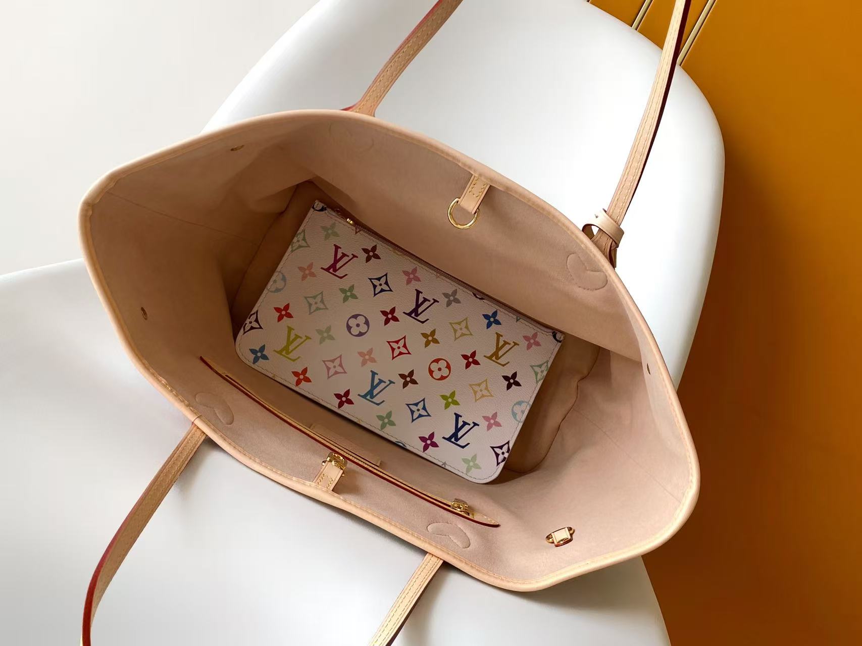 Bagsaaa M27787 LV x TM Neverfull MM Multicolor/White - 31cm