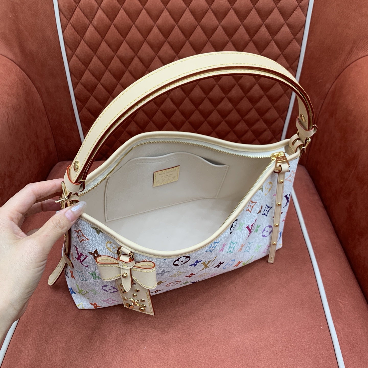 Bagsaaa M27578 LV x TM CarryAll East West Multicolor/White - 36cm