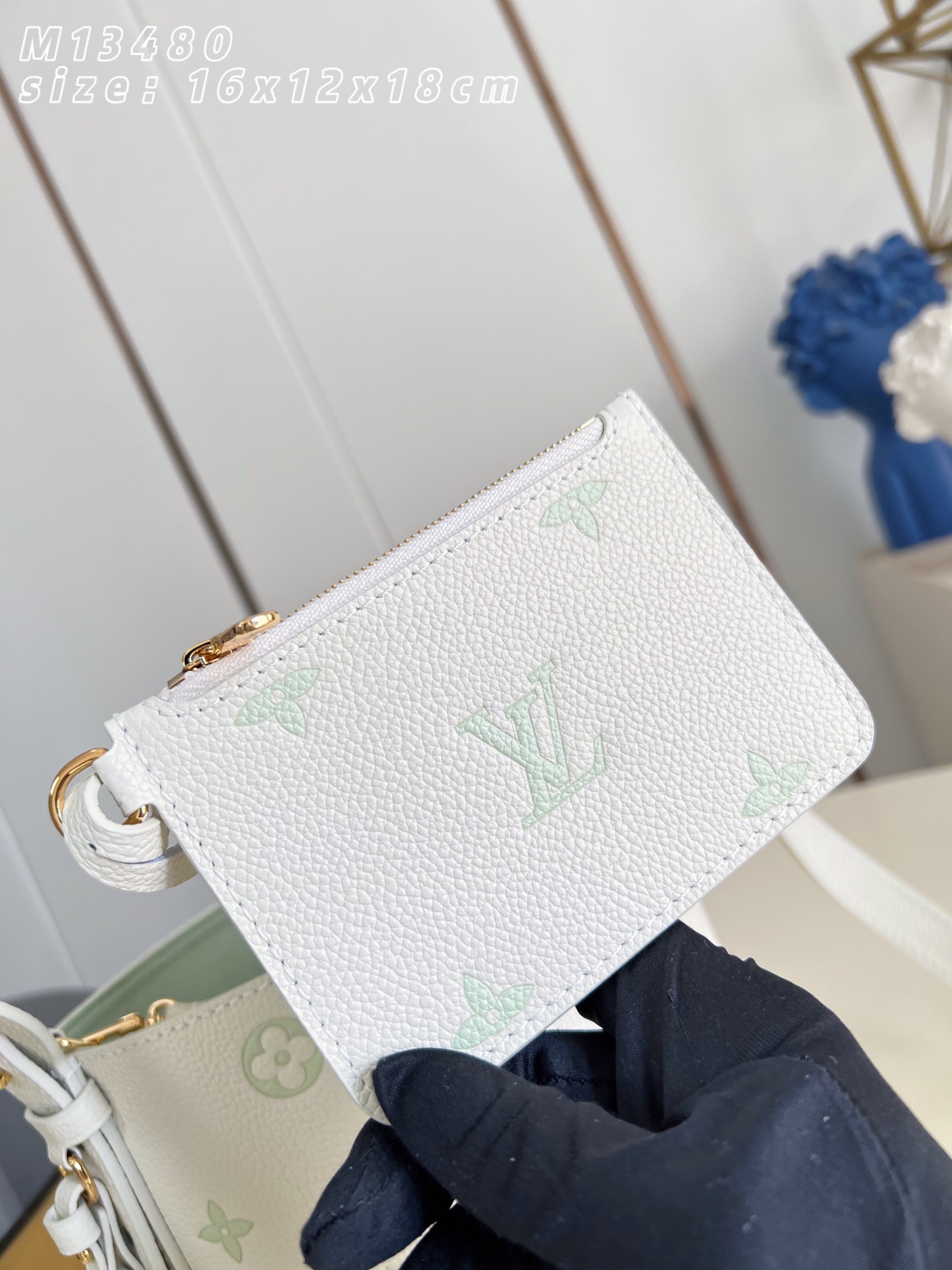 Bagsaaa LV M27570 All In BB Milky White/Green - 18cm