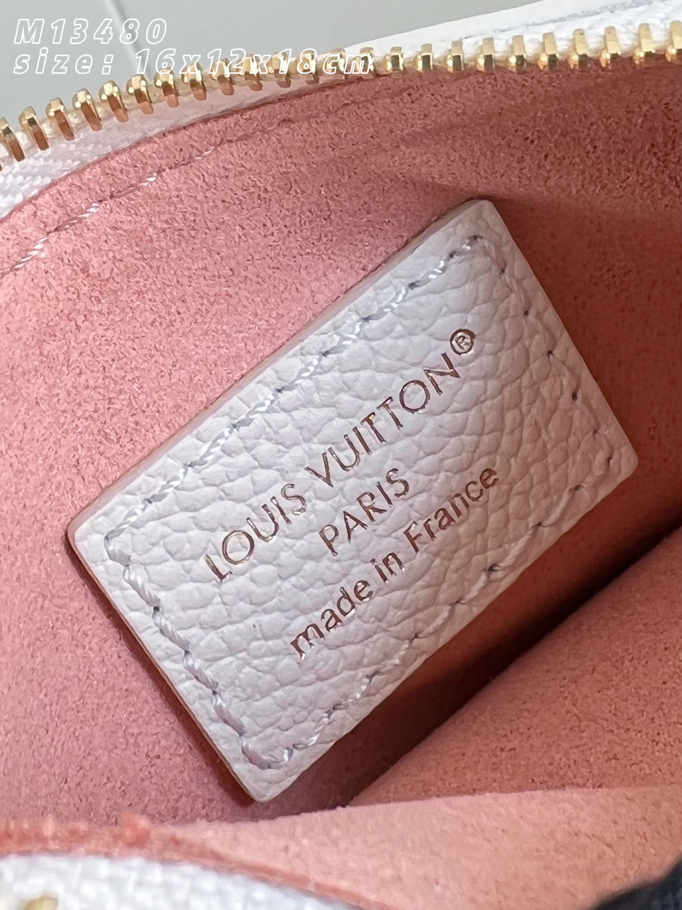 Bagsaaa LV M28315 All In BB Milky White/Peach - 18cm