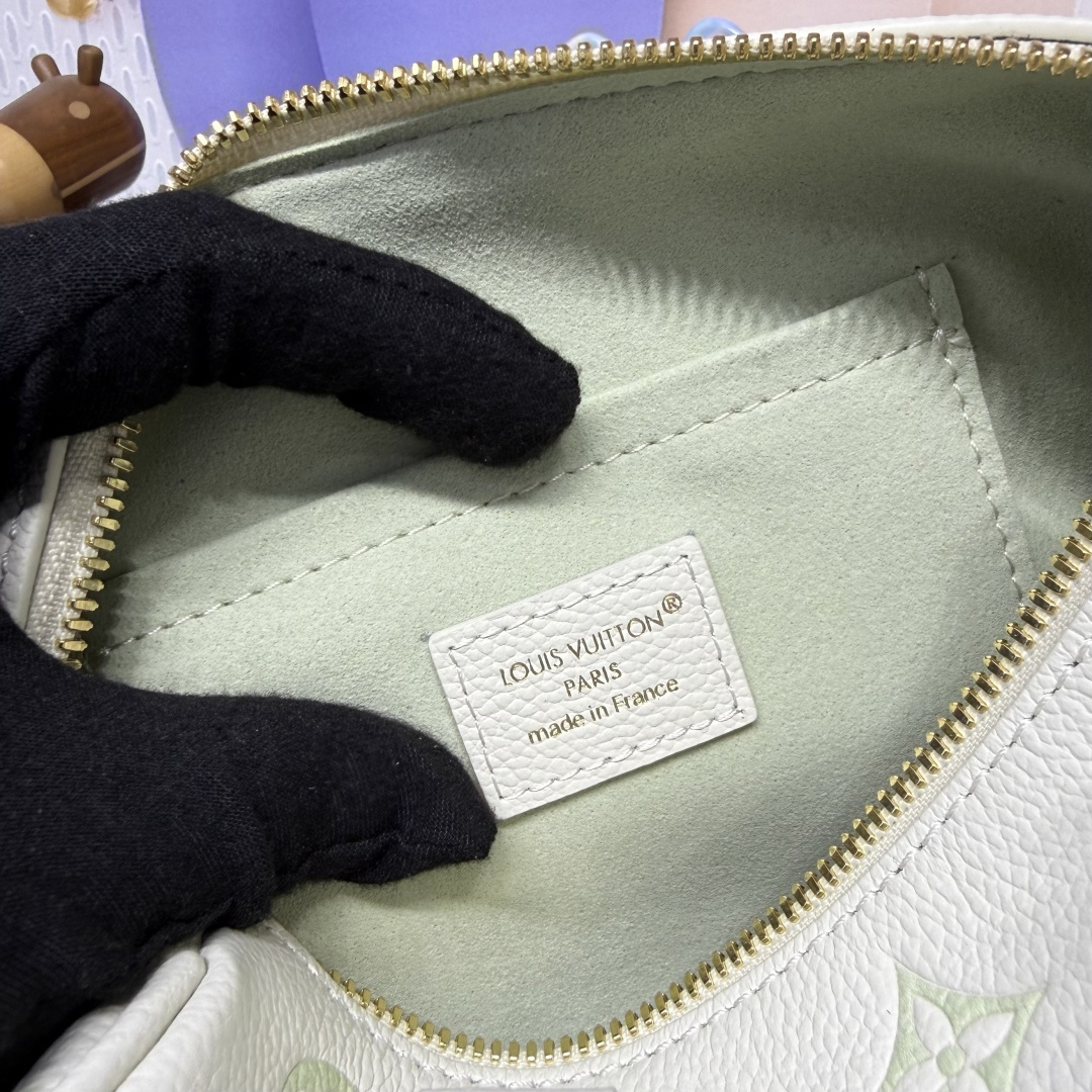 Bagsaaa LV M27572 Speedy Bandoulière 20 Milky White/Green - 20.5cm