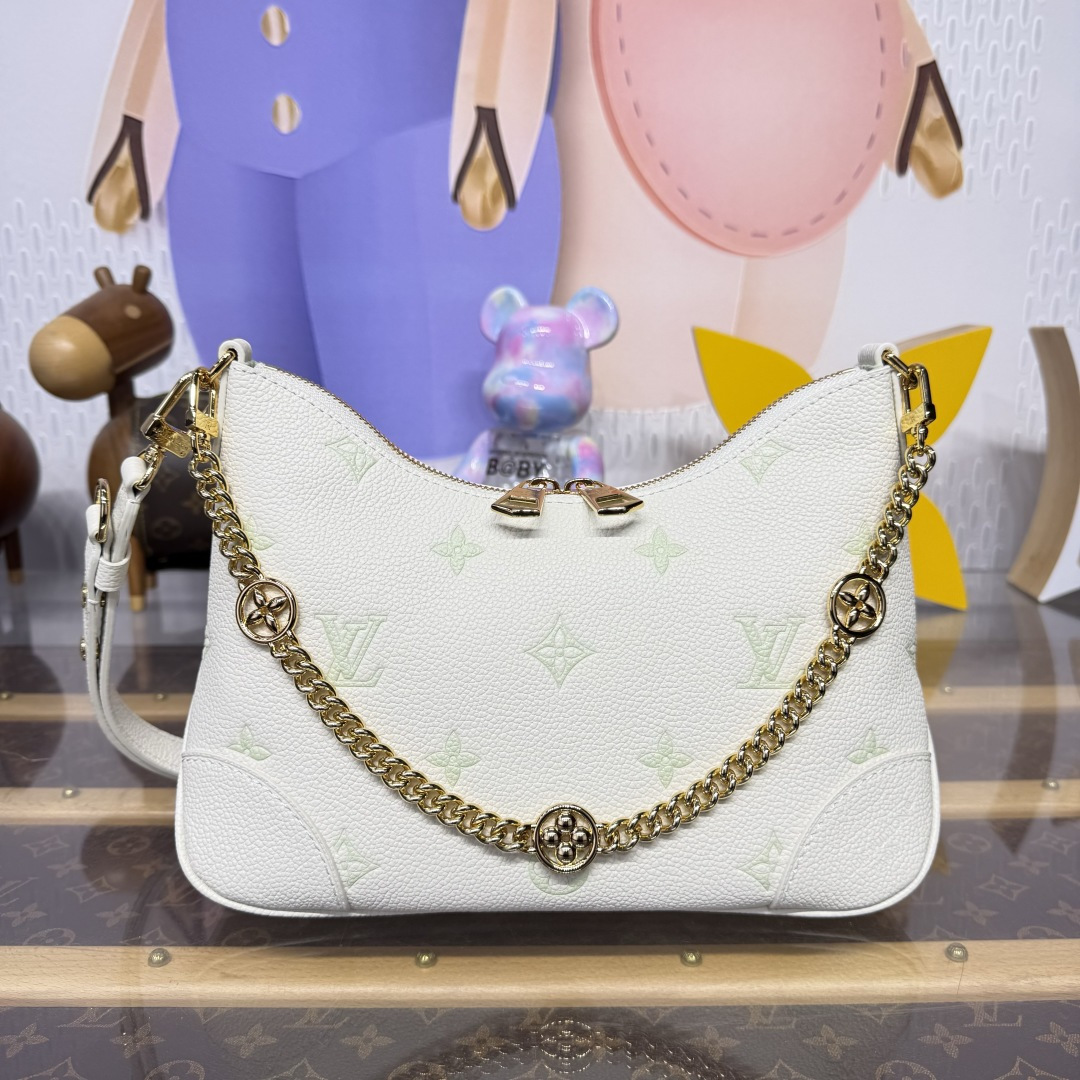 Bagsaaa LV M27571 Boulogne PM Milky White/Green - 26cm