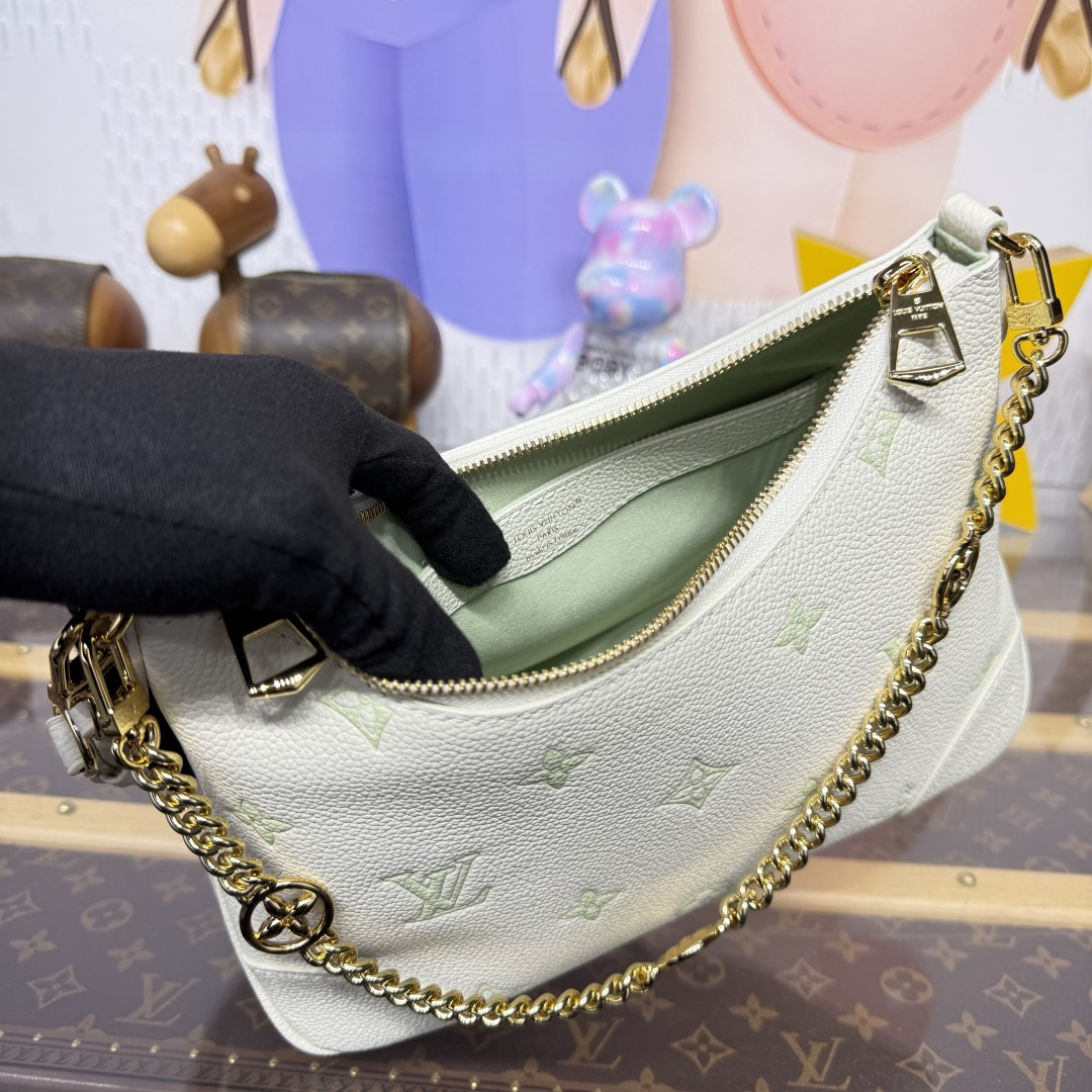 Bagsaaa LV M27571 Boulogne PM Milky White/Green - 26cm