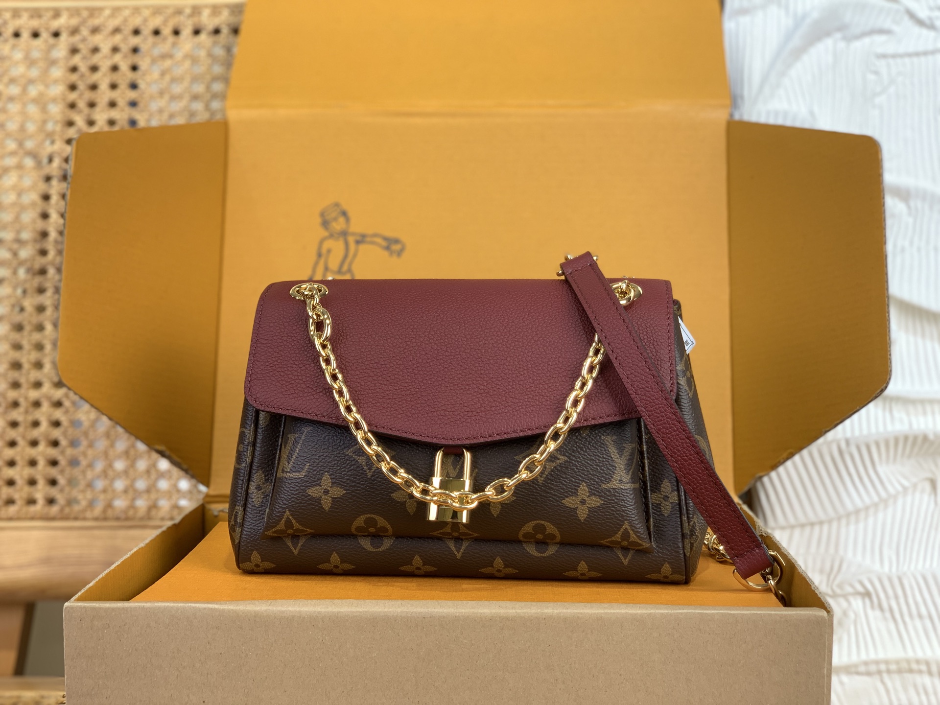 Bagsaaa LV M27067 Saint Germain BB Monogram/Wine - 24cm