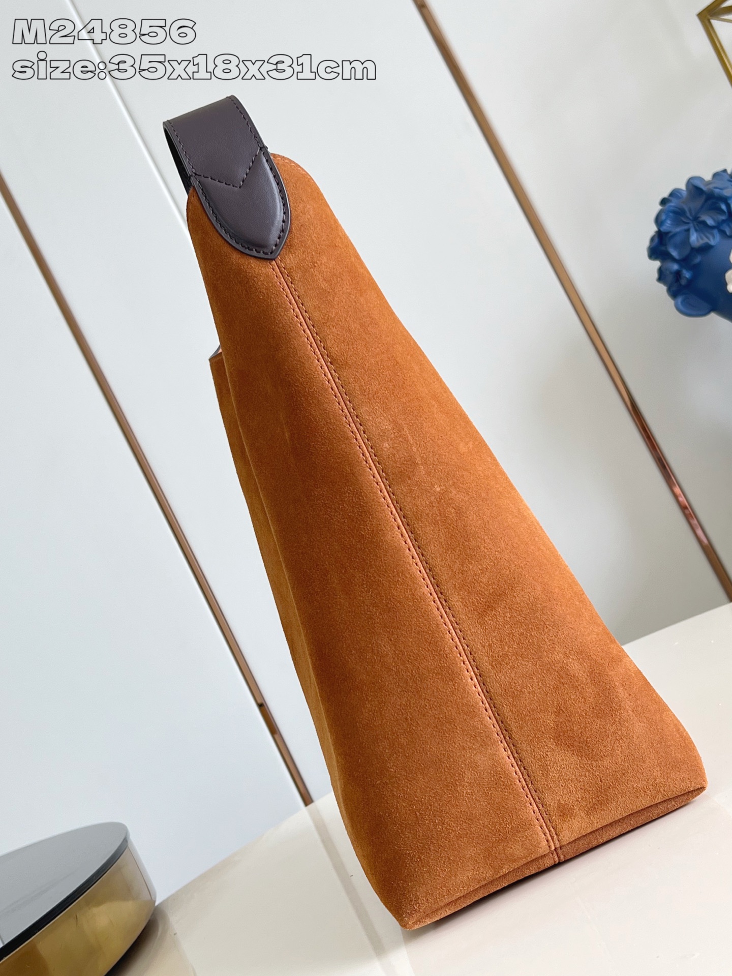 Bagsaaa LV M25516 Hobo MM Tan suede - 35cm