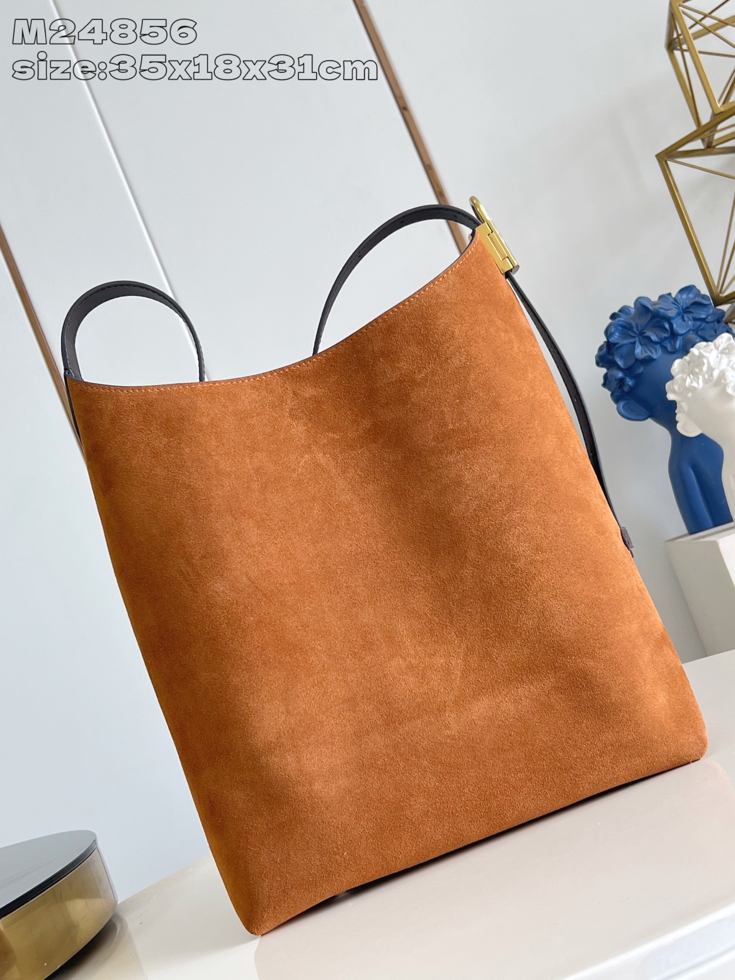 Bagsaaa LV M25516 Hobo MM Tan suede - 35cm