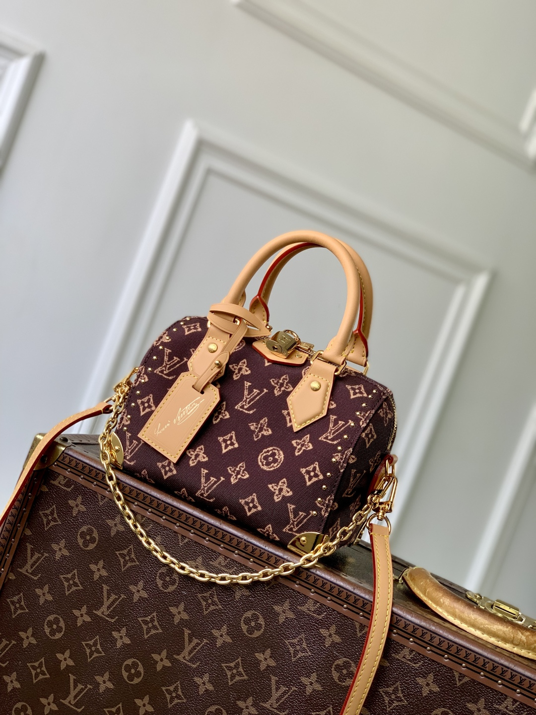 Bagsaaa LV M28102 Speedy Trunk 20 Monogram Origine Ebène - 20.5cm