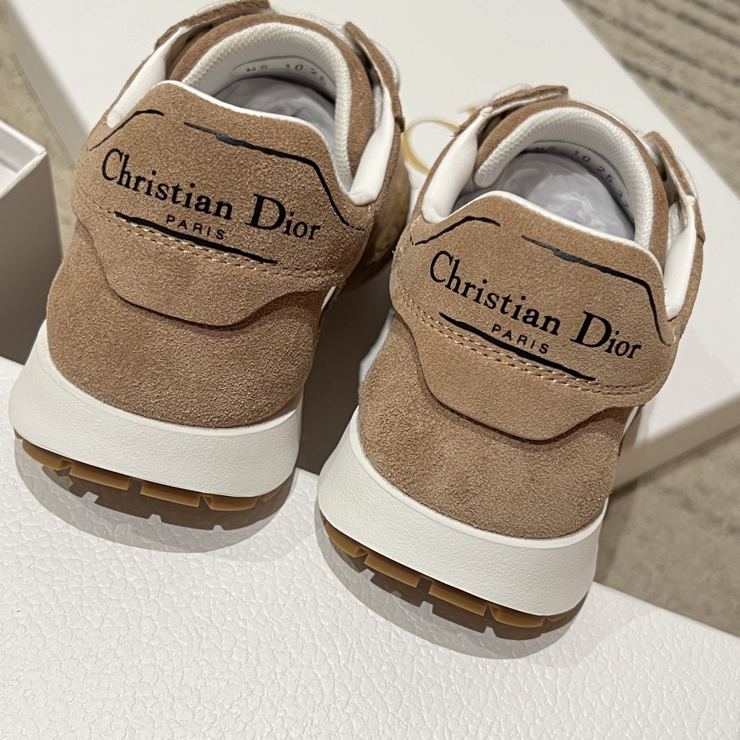 Bagsaaa D10r Tech Sneaker Rope Brown Suede Calfskin and Transparent Mesh