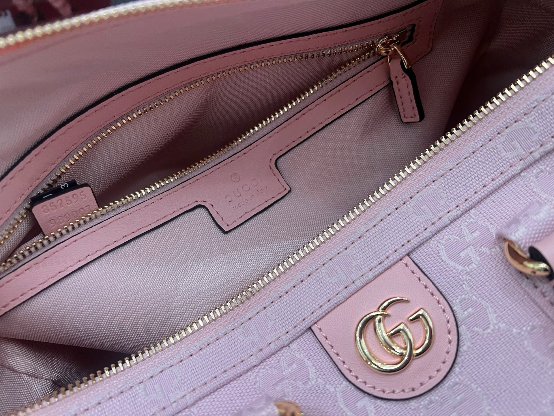 Bagsaaa Gvc*1 Ophidia medium boston bag 857595 pink - 30cm