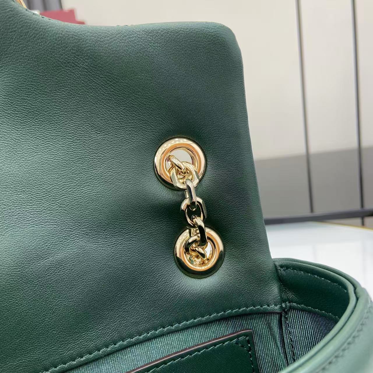 Bagsaaa Gvc*1 GG Marmont small shoulder bag 837280 dark green - 22cm