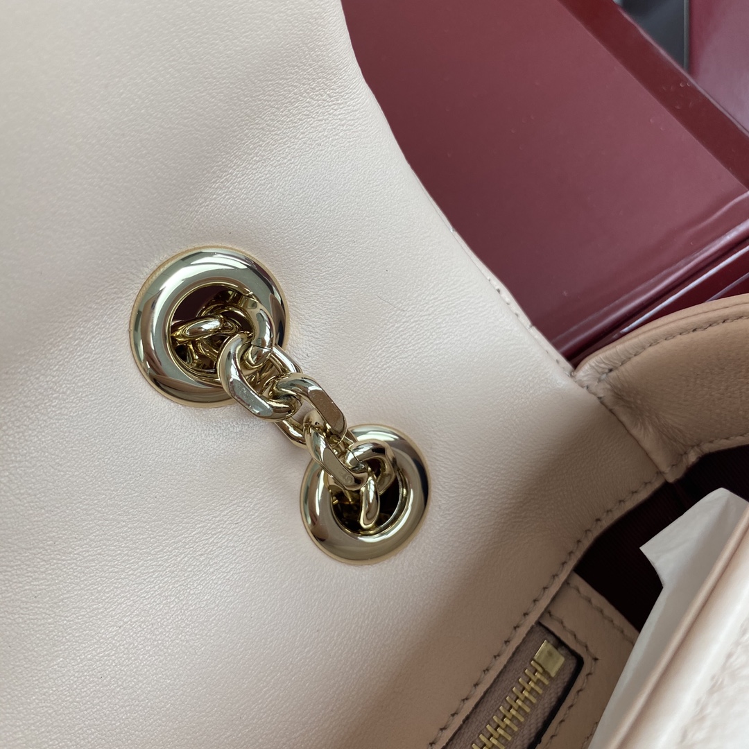 Bagsaaa Gvc*1 GG Marmont medium shoulder bag 837267 light pink - 26cm