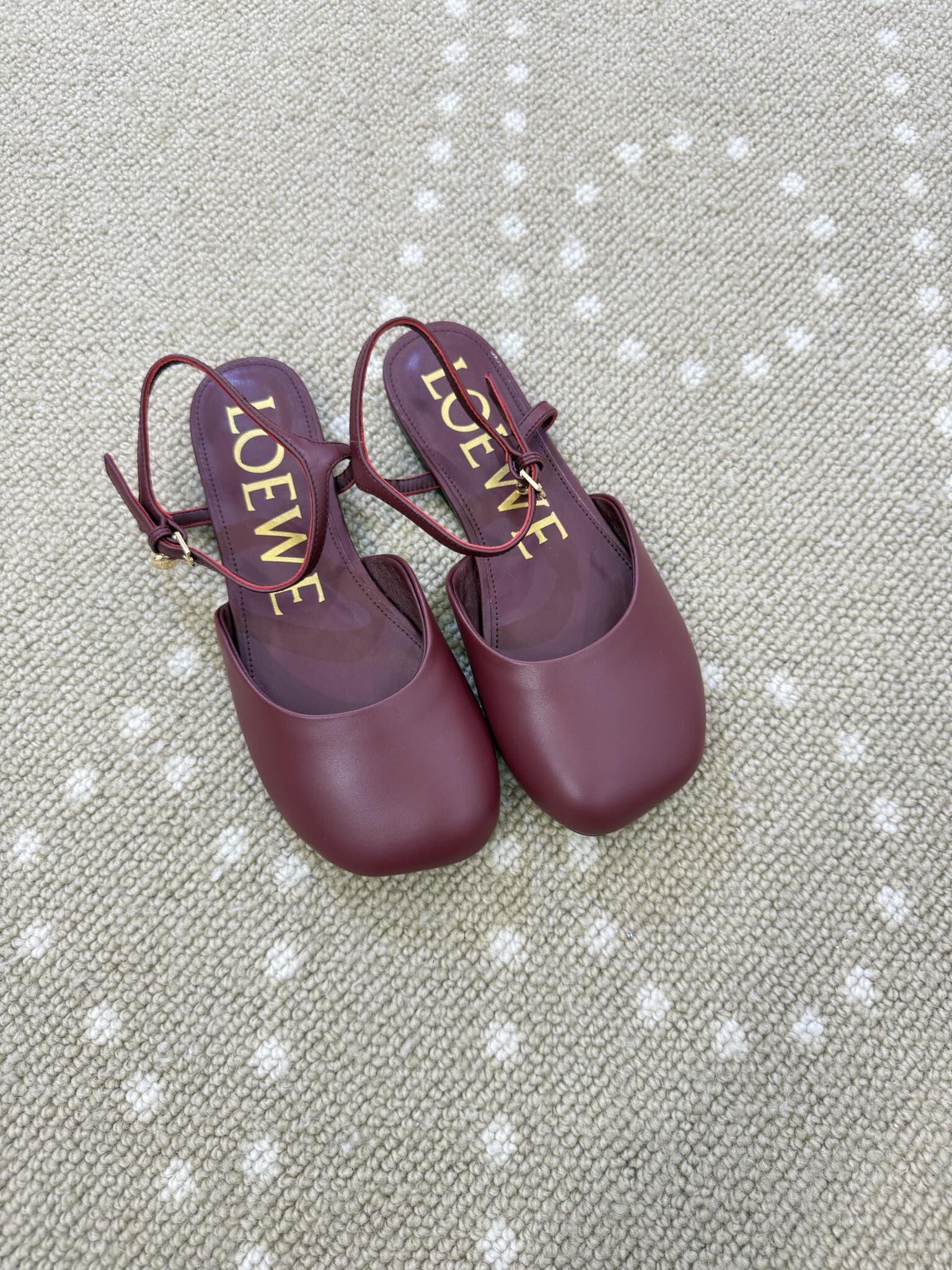 Bagsaaa L0ew* Toy ankle-strap pumps burgundy