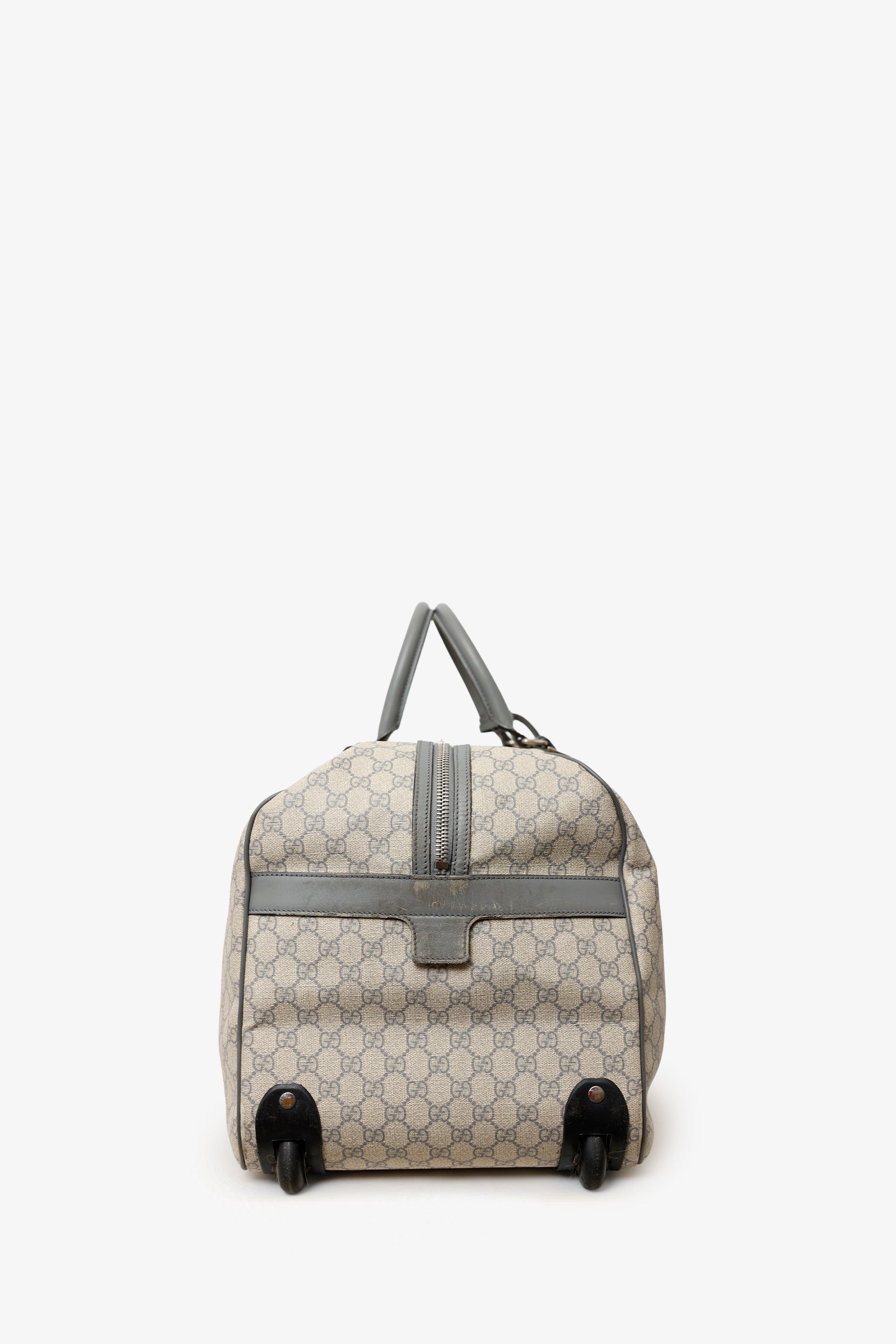 Bagsaaa Gvc*1 Beige GG Plus Monogram Large Carry On Duffle Trolley - 58cm