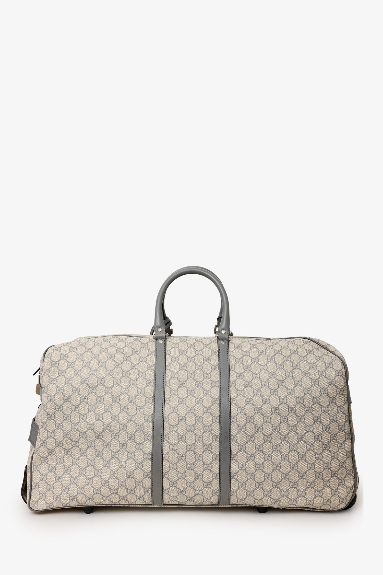 Bagsaaa Gvc*1 Beige GG Plus Monogram Large Carry On Duffle Trolley - 58cm