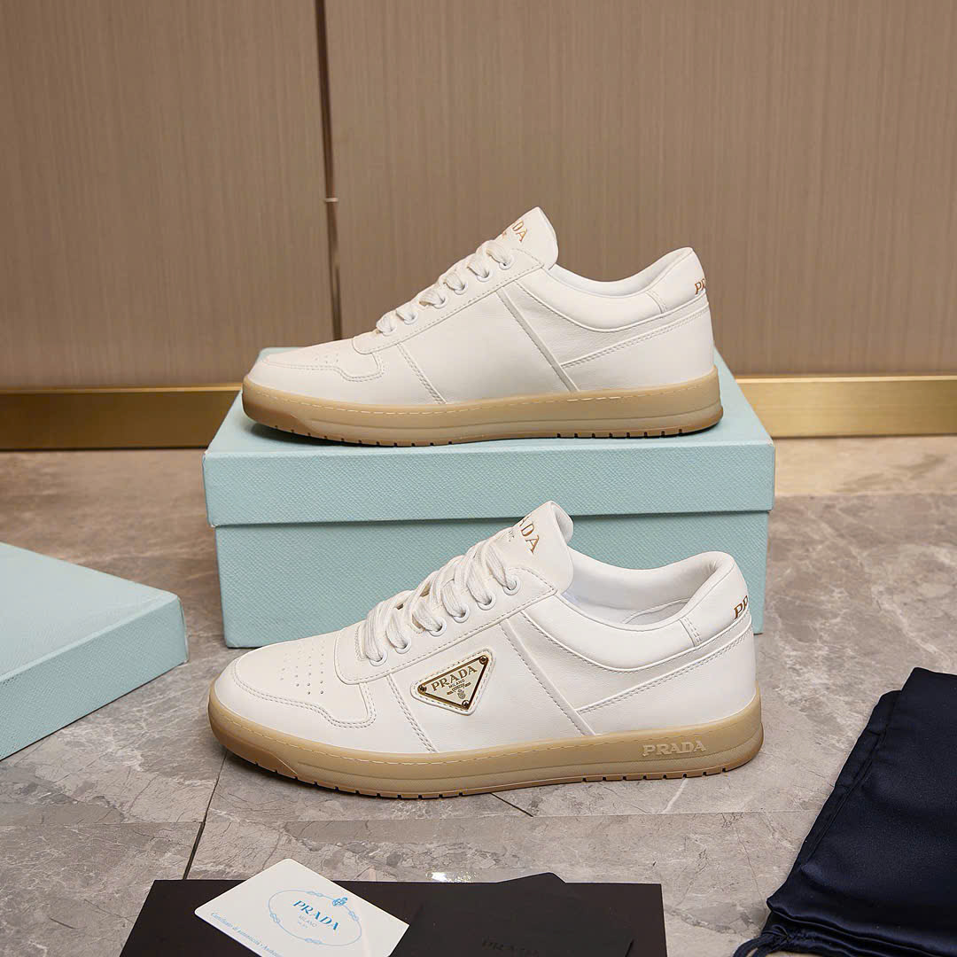 Bagsaaa Downtown nappa leather sneakers ivory