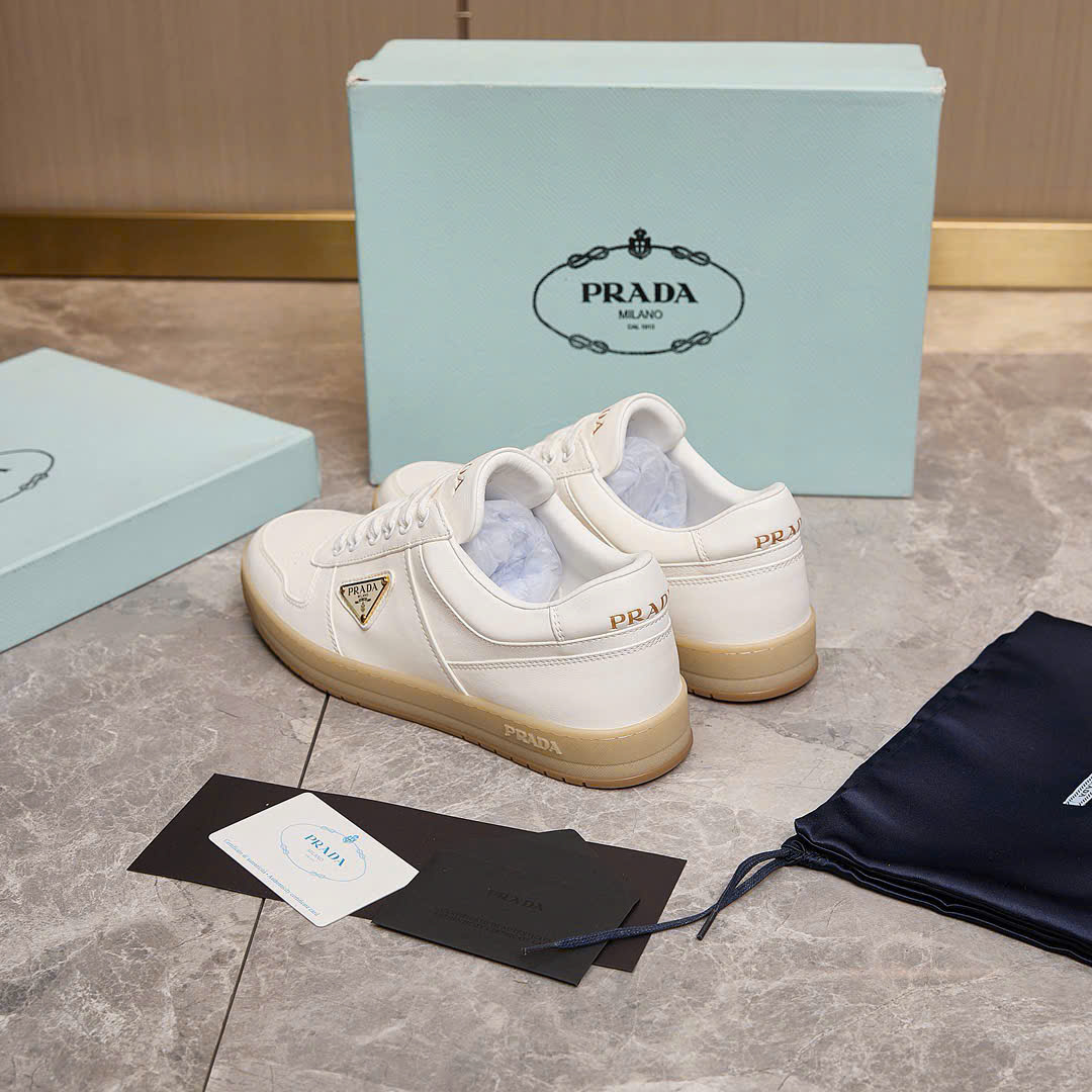 Bagsaaa Downtown nappa leather sneakers ivory