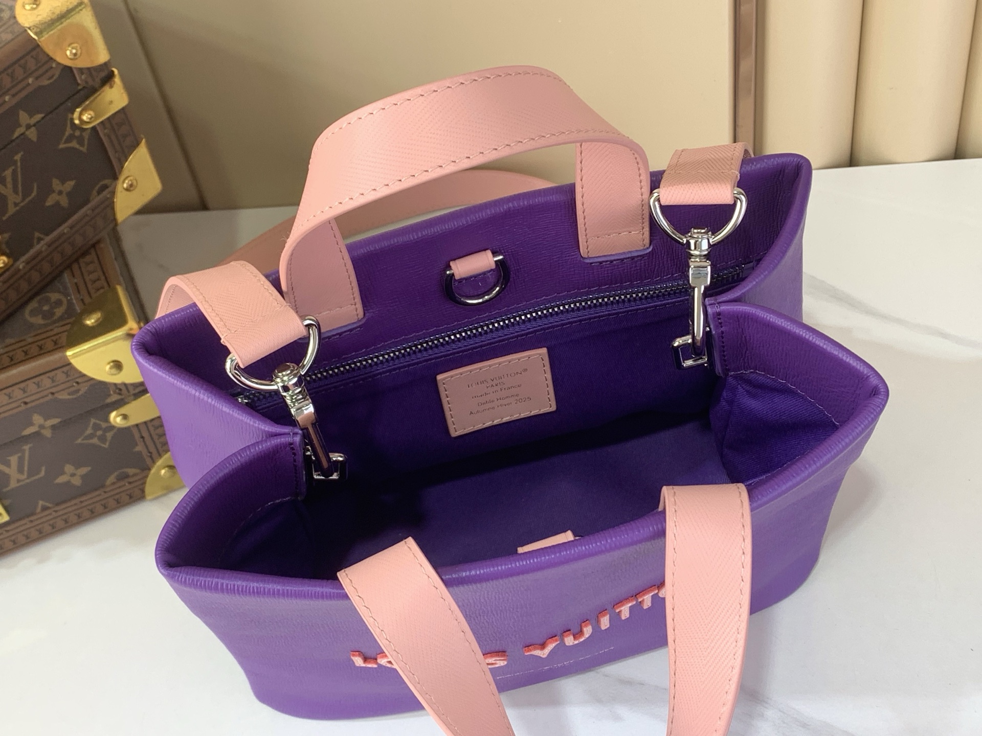 Bagsaaa 2026 Collection M27969 Mini Shopper Tote Bag Purple - 26cm