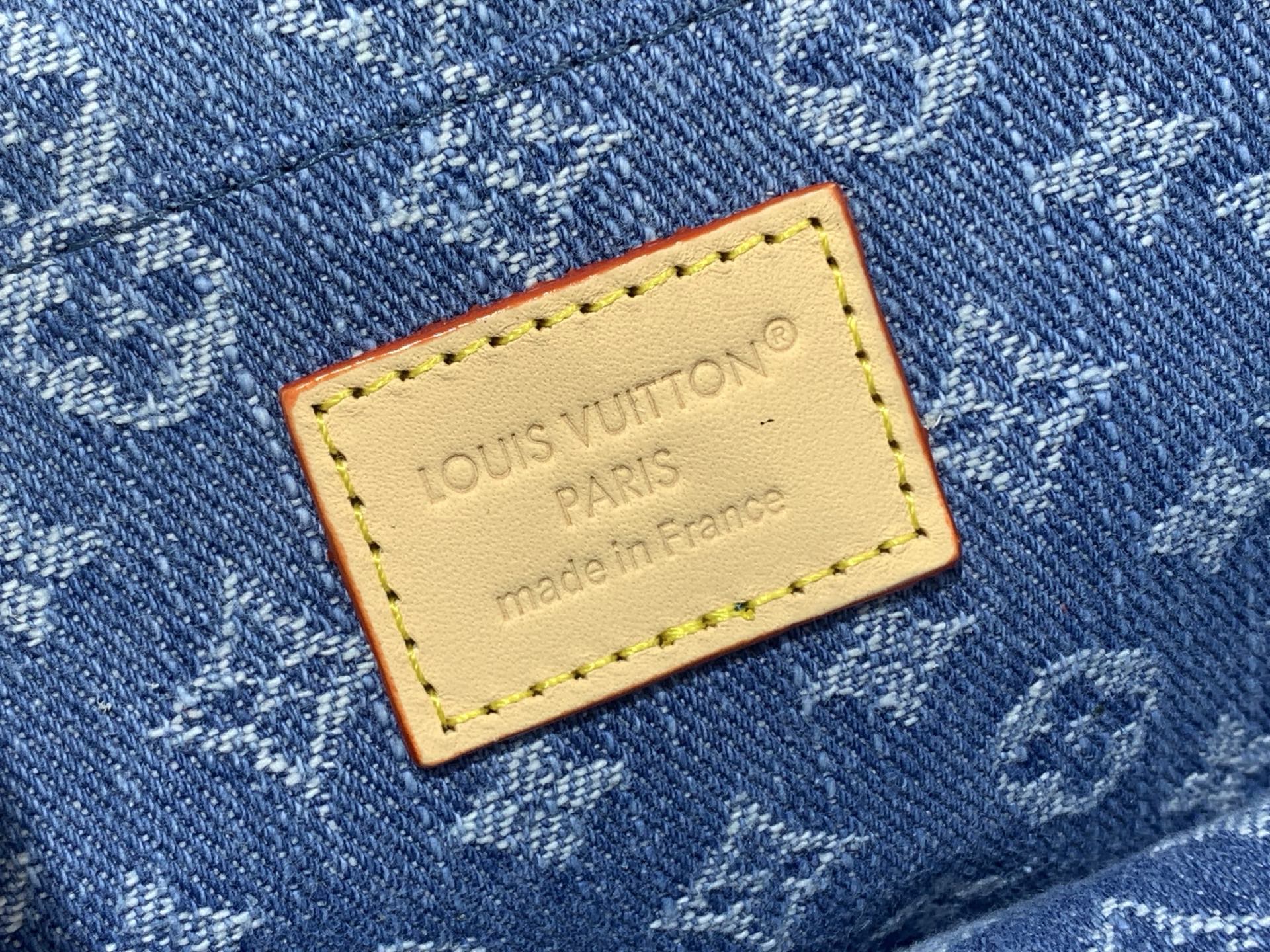 Bagsaaa LV M27946 Nice Mini Blue Denim - 20cm
