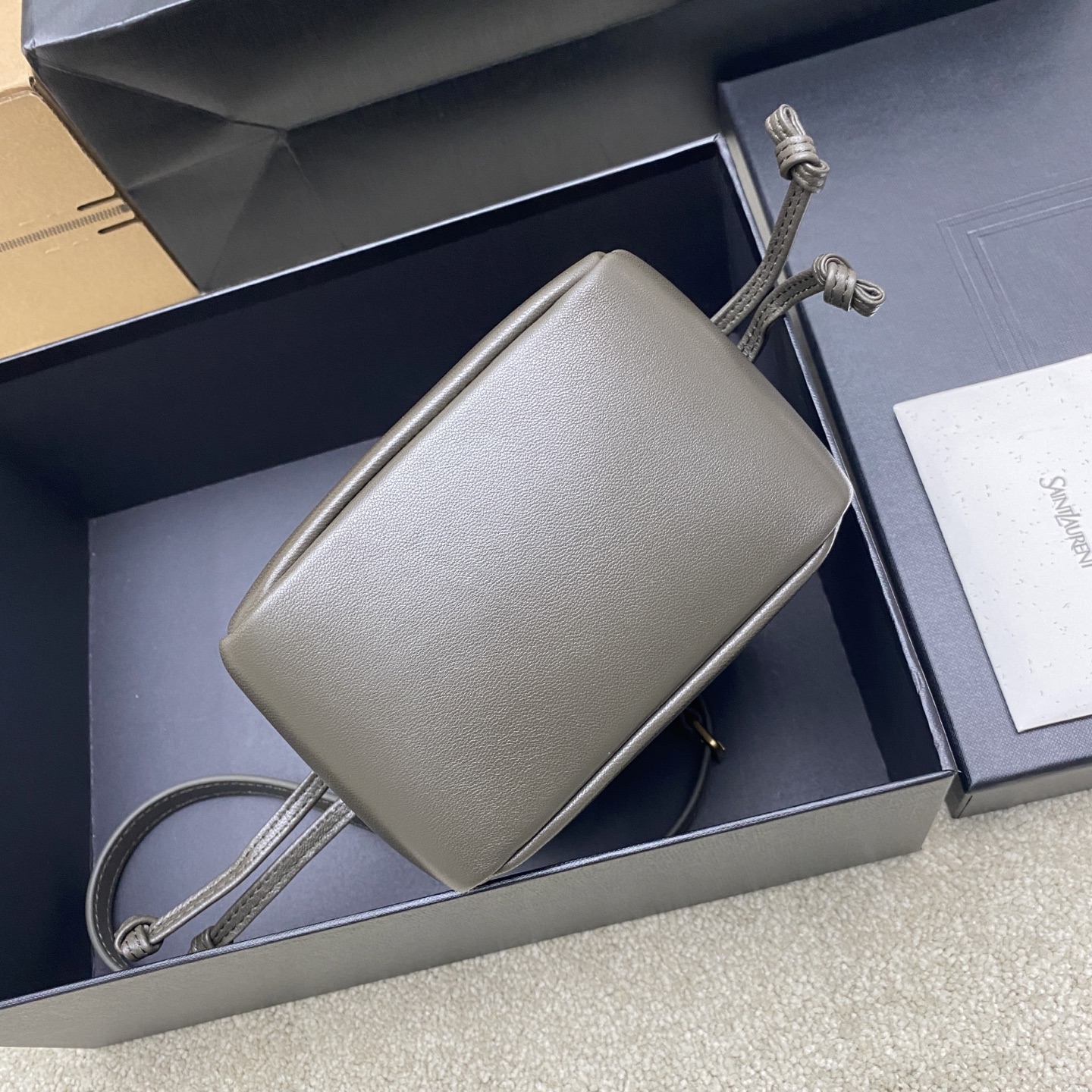 Bagsaaa Y51 JAMIE mini shoulder pouch in lambskin 859174 light musk - 15.5cm