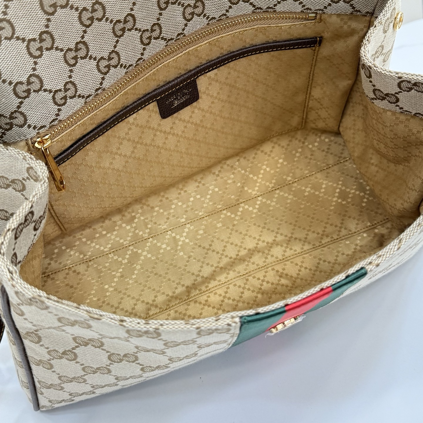 Bagsaaa Gvc*1 Paparazzo medium top handle bag 875018 beige - 32cm