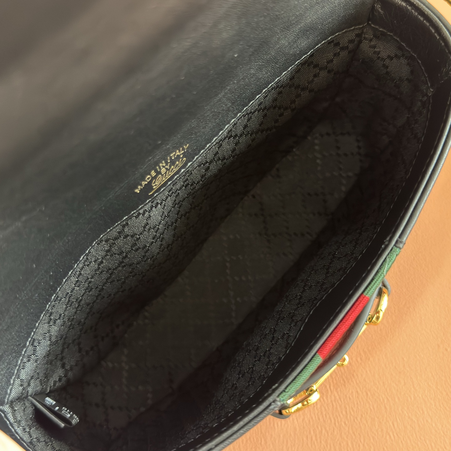 Bagsaaa Gvc*1 Horsebit 1955 small shoulder bag 866762 black - 21cm