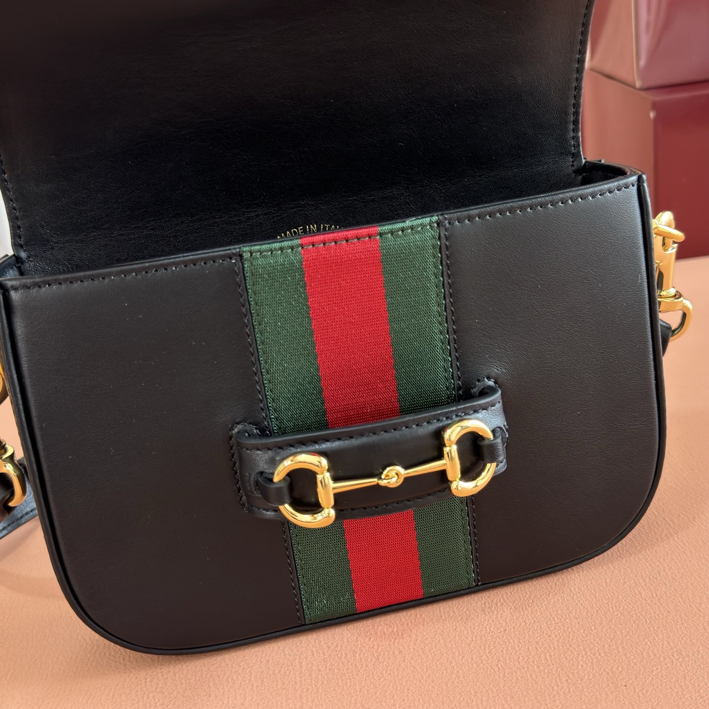 Bagsaaa Gvc*1 Horsebit 1955 small shoulder bag 866762 black - 21cm
