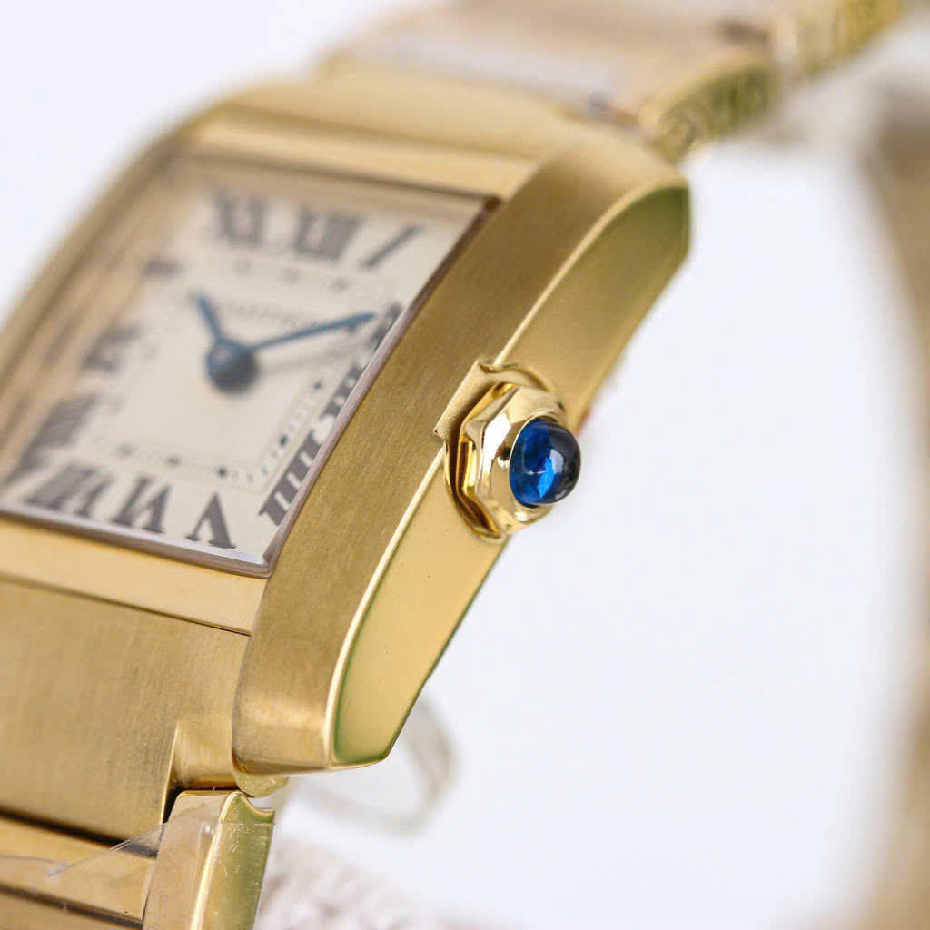 Bagsaaa Ca*t1er Ca*t1er Tank Française gold watch