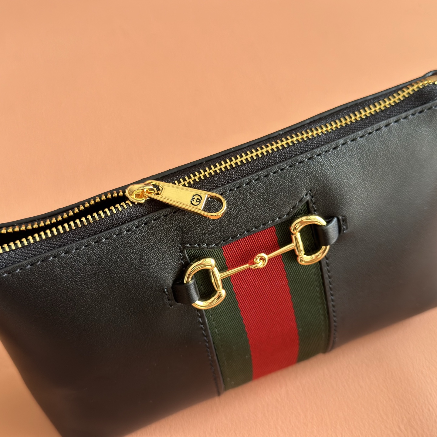 Bagsaaa Gvc*1 Horsebit Web small shoulder bag 867130 black - 20cm